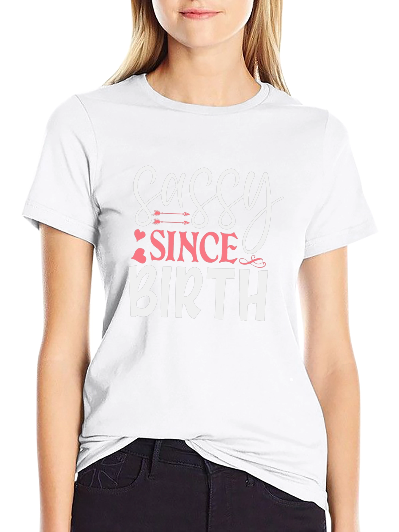Sassy Since Birth Graphic Tee - Black