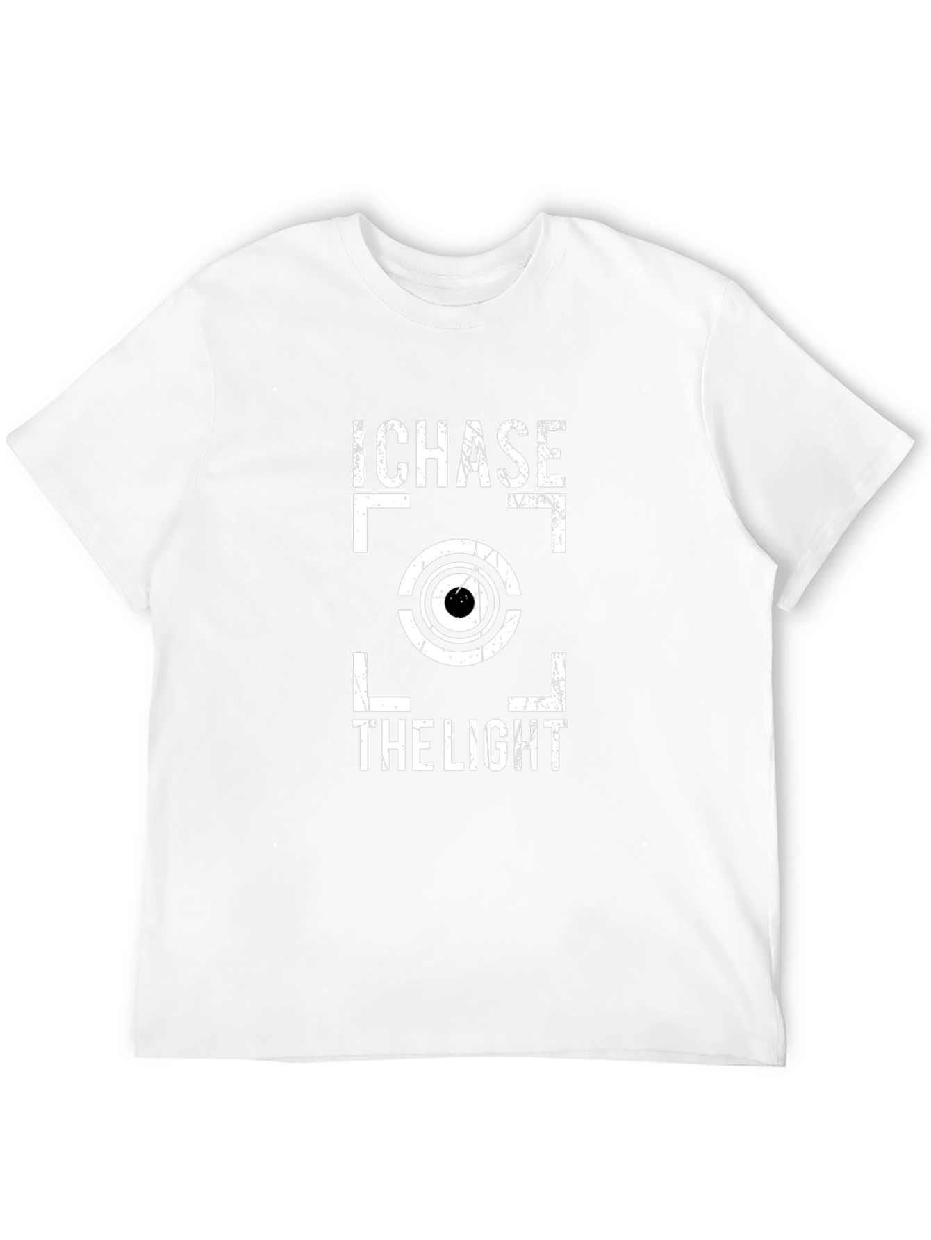 I Chase The Light Photographer T-Shirt - Black Cotton Tee