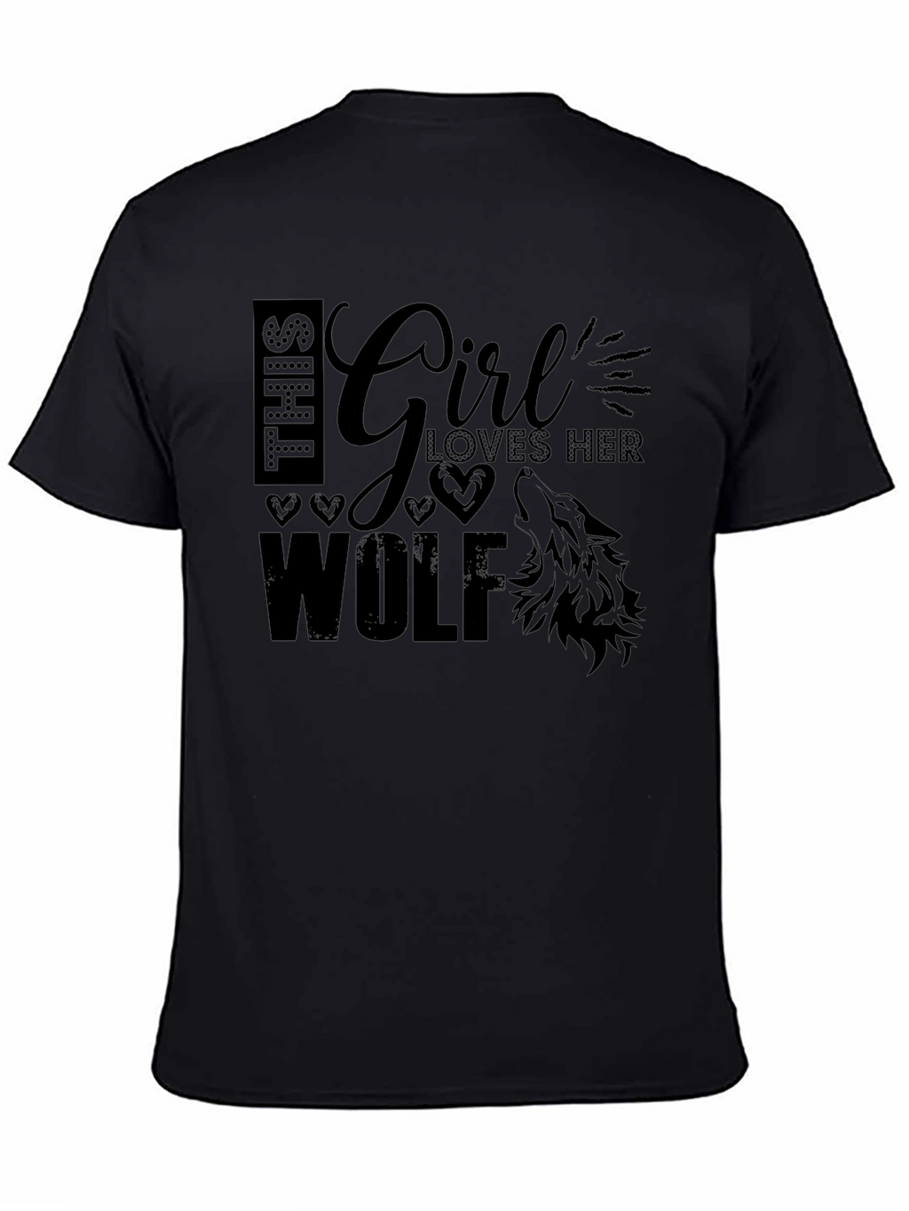 Girl Loves Her Wolf Graphic Tee