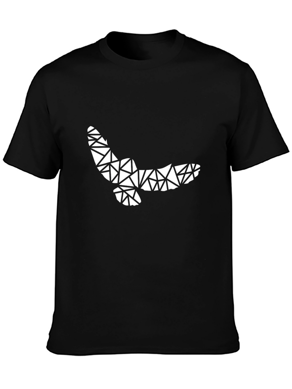 Geometric Owl T-Shirt - Black Graphic Tee