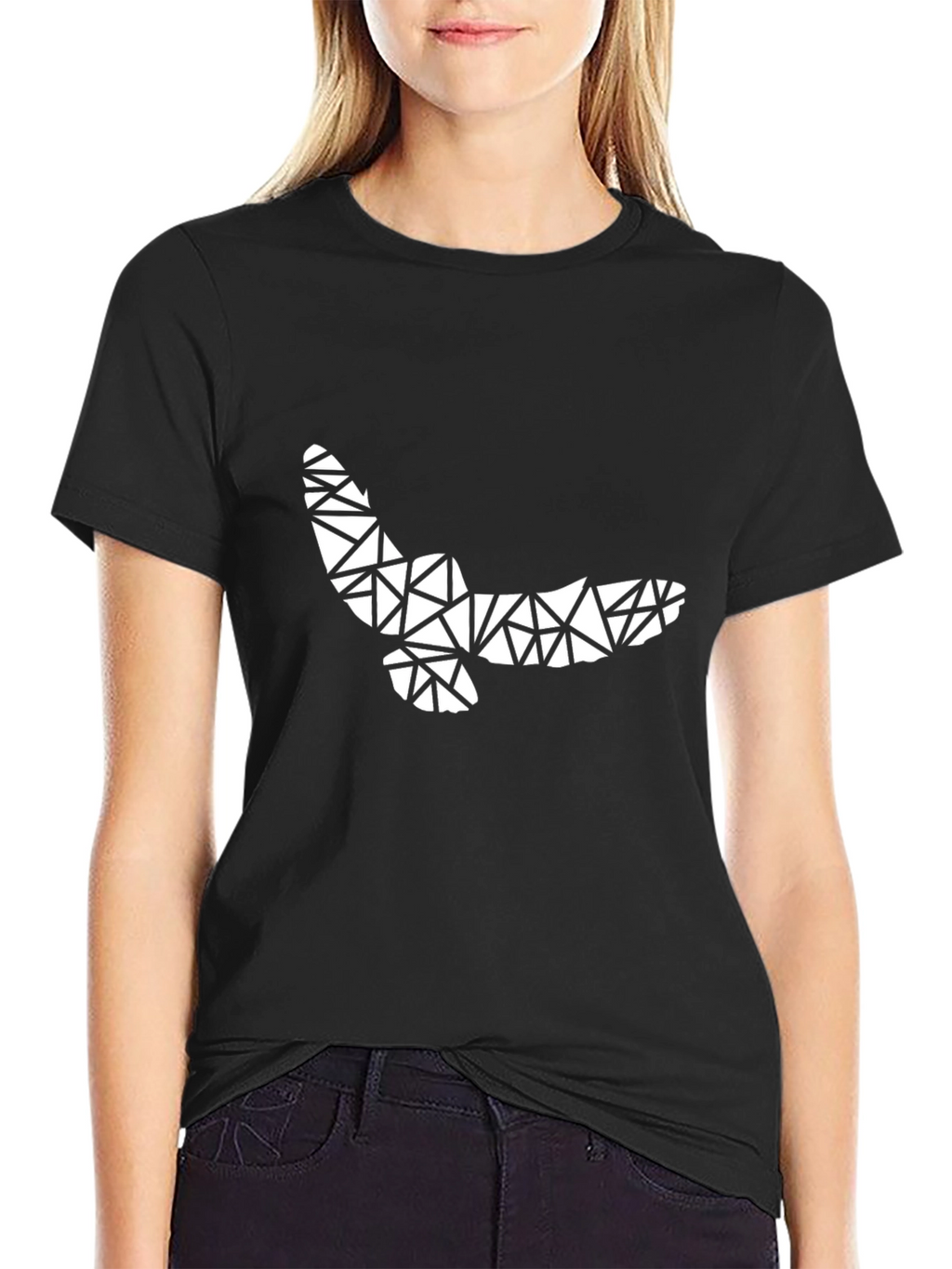 Geometric Owl T-Shirt - Black Graphic Tee