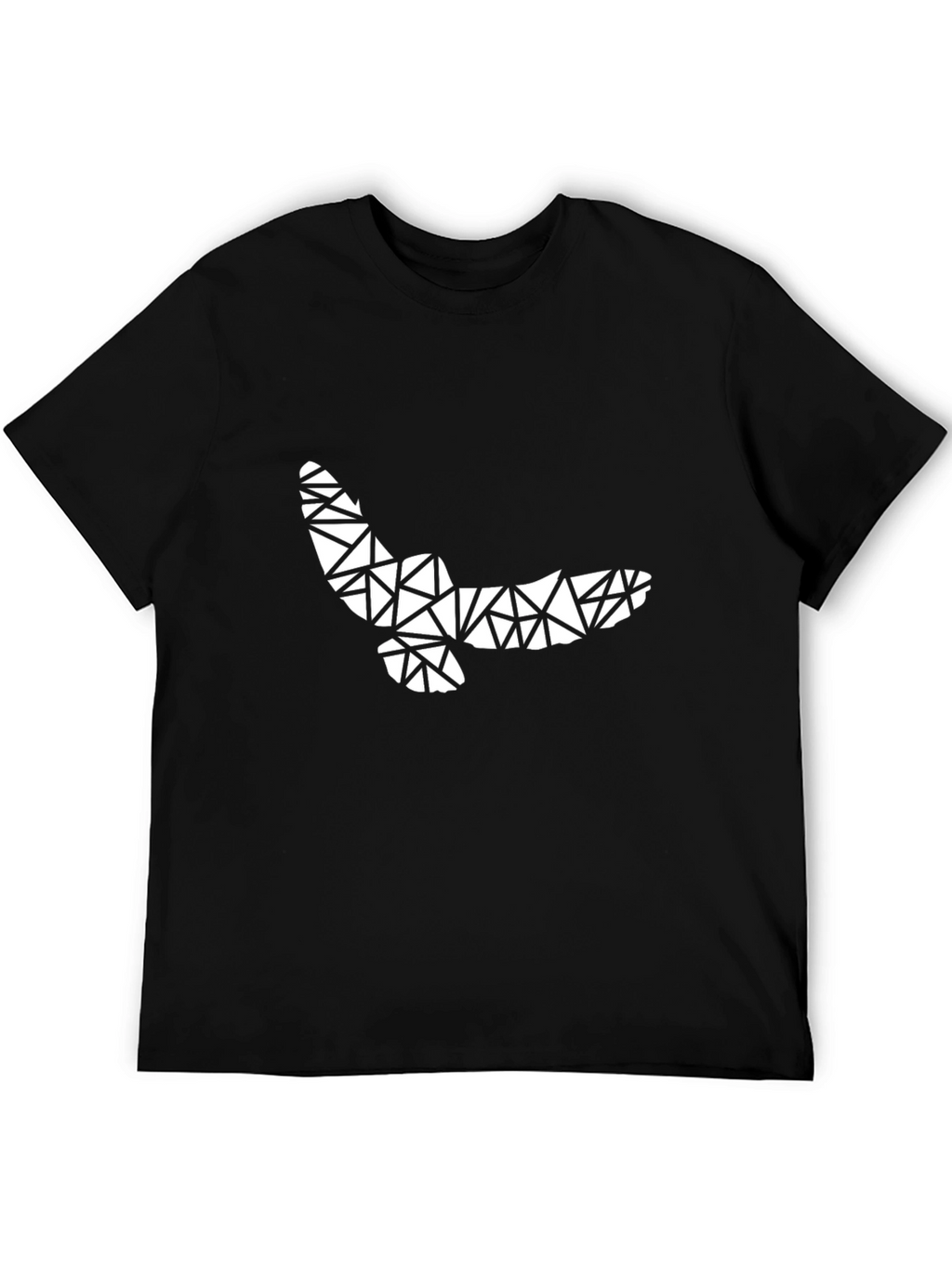 Geometric Owl T-Shirt - Black Graphic Tee