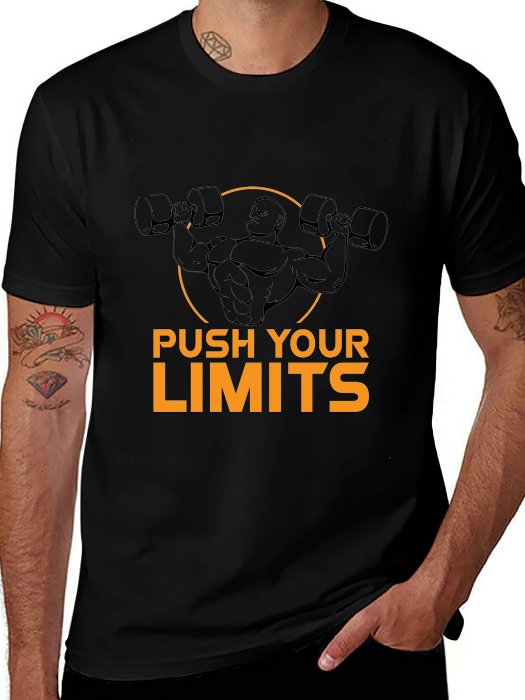Push Your Limits Black T-Shirt