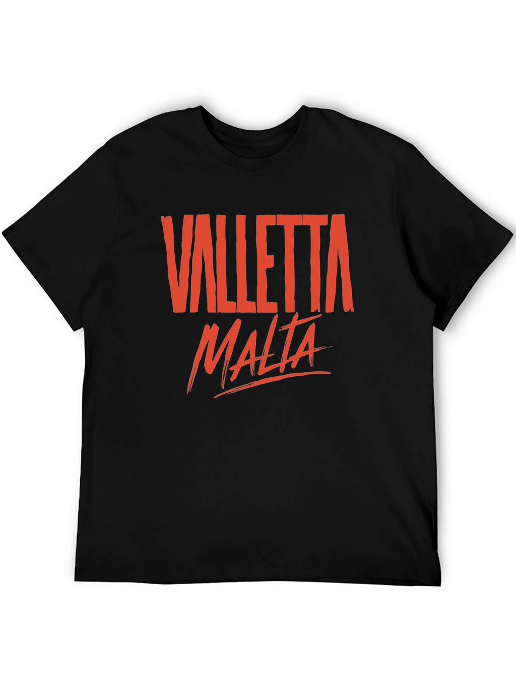 Valletta Malta Graphic T-Shirt - Casual Crew Neck Tee