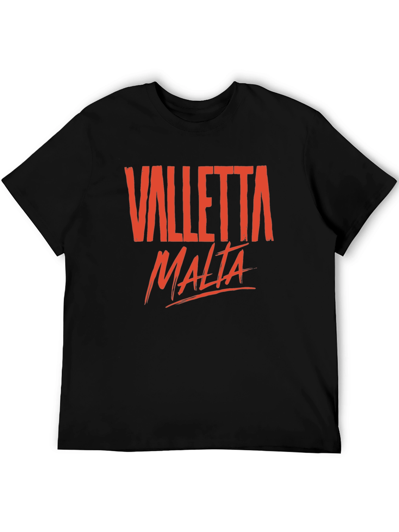 Valletta Malta Graphic T-Shirt - Casual Crew Neck Tee