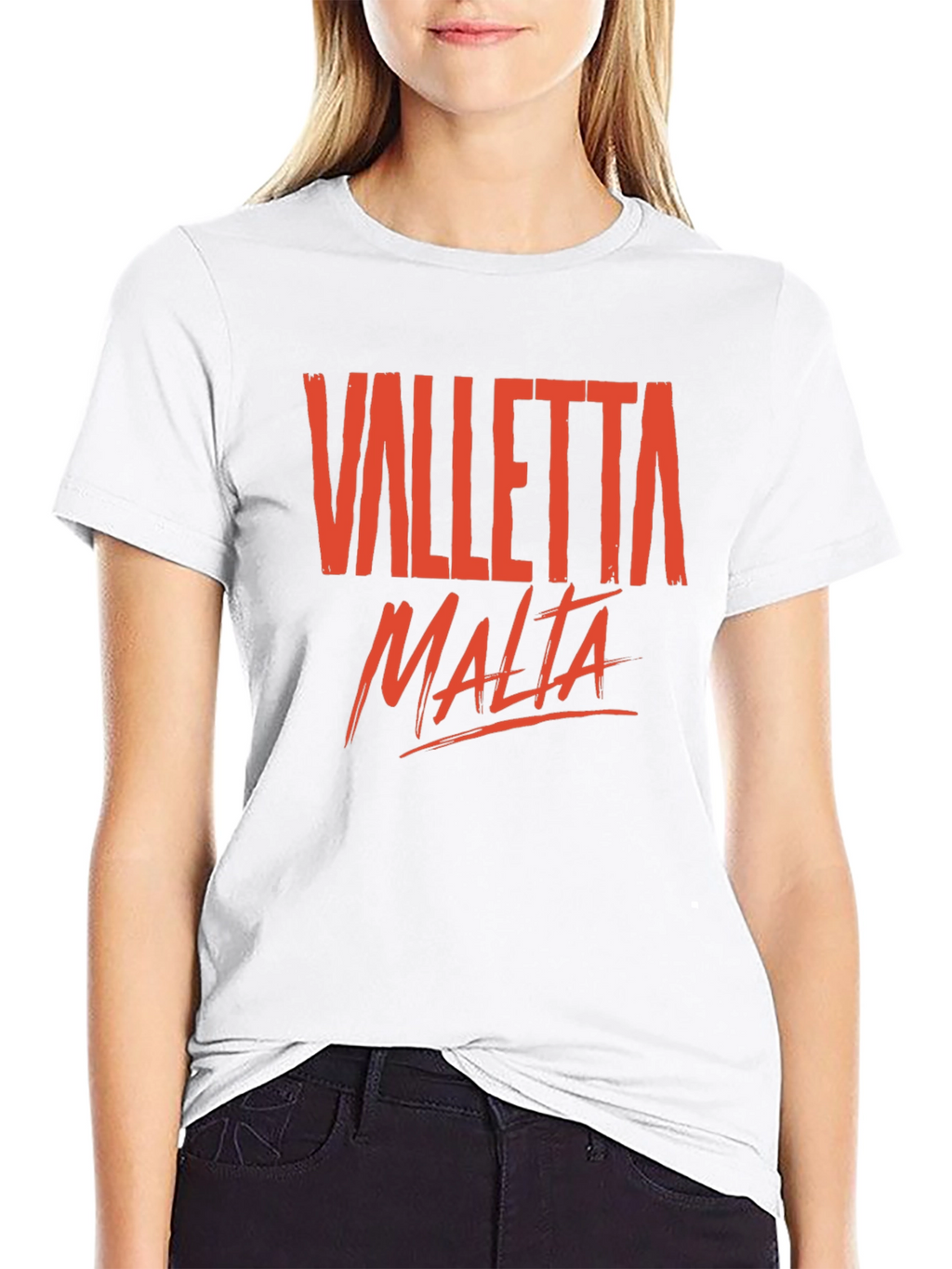 Valletta Malta Graphic T-Shirt - Casual Crew Neck Tee