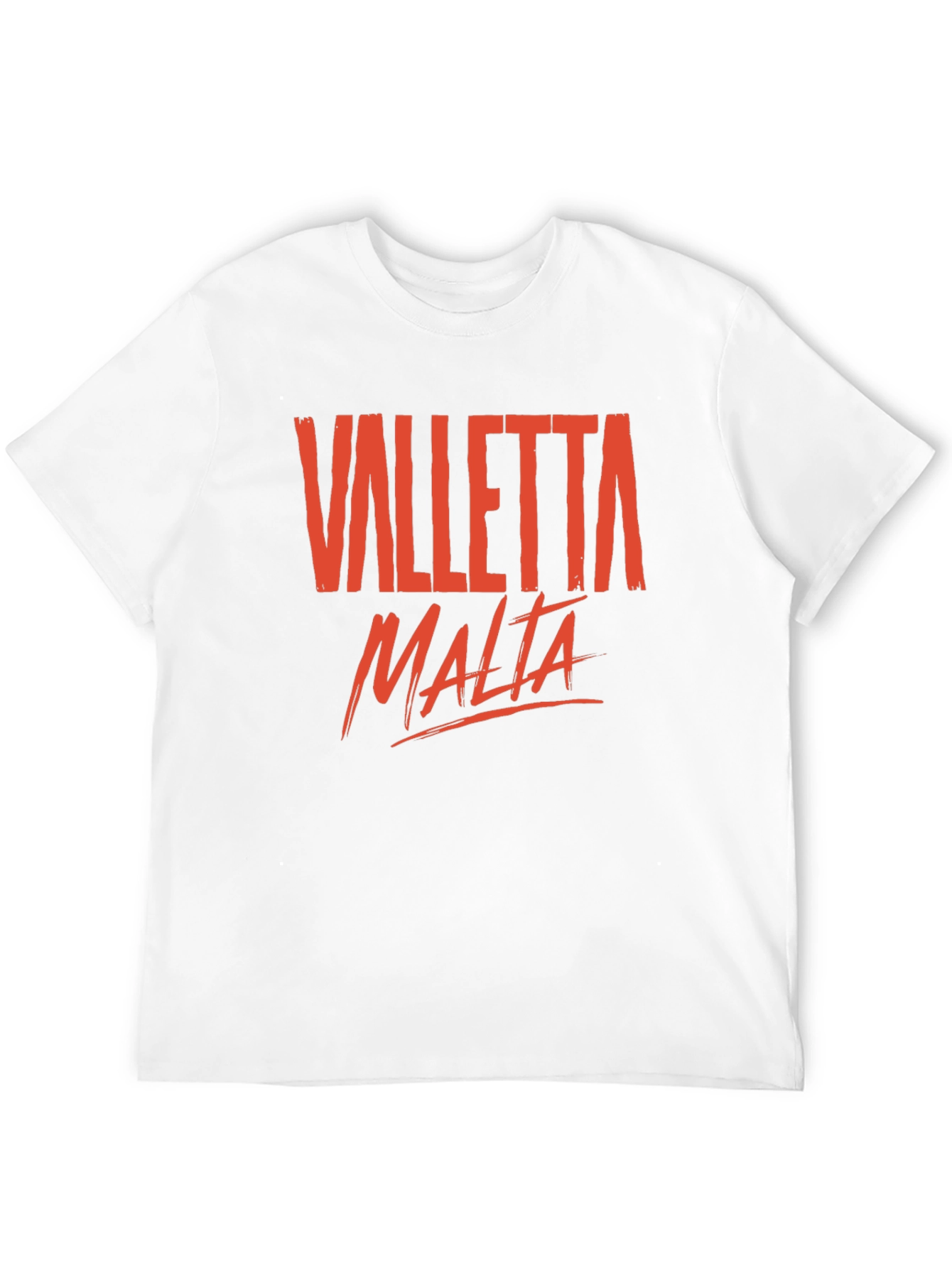 Valletta Malta Graphic T-Shirt - Casual Crew Neck Tee