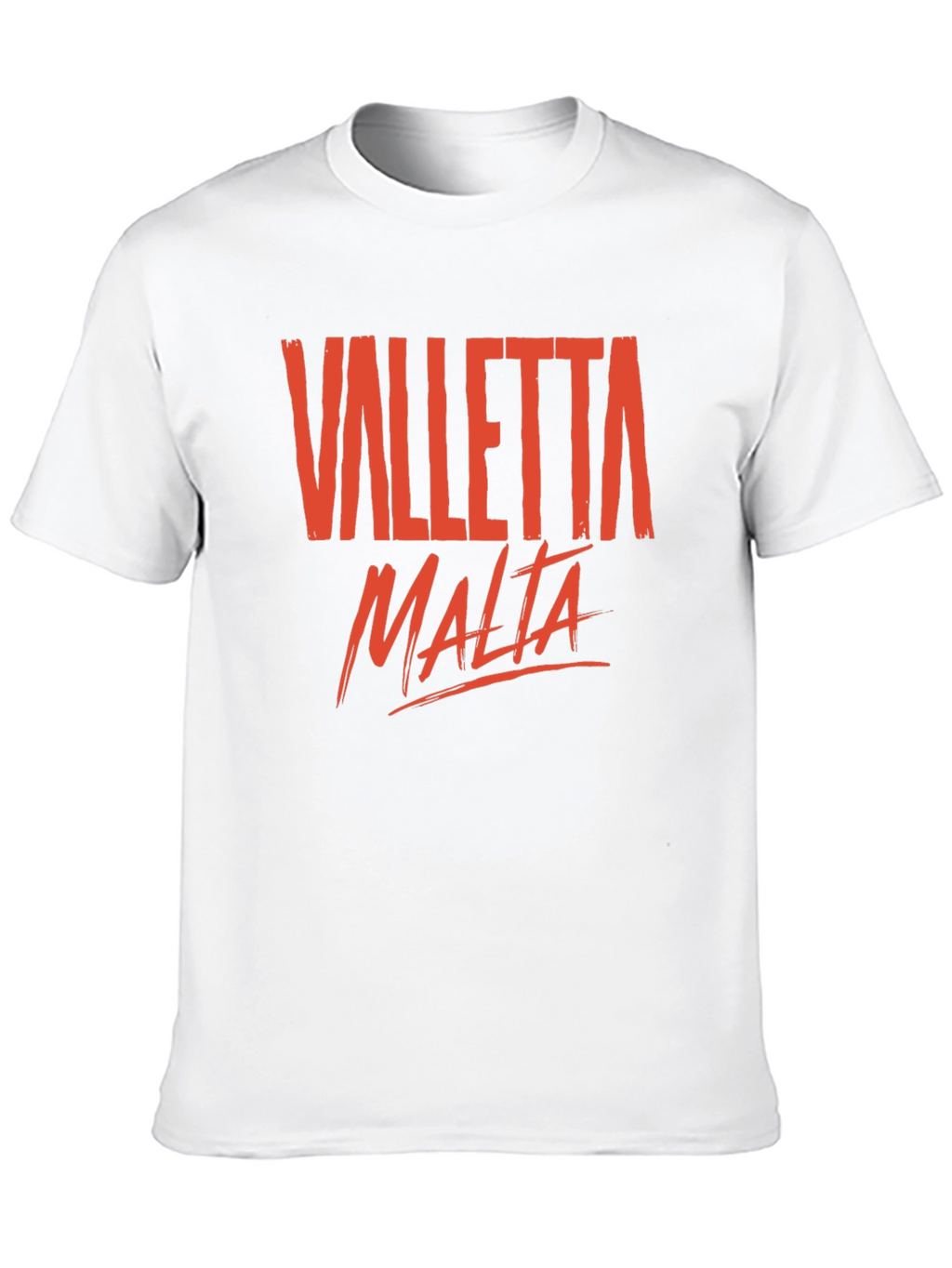 Valletta Malta Graphic T-Shirt - Casual Crew Neck Tee