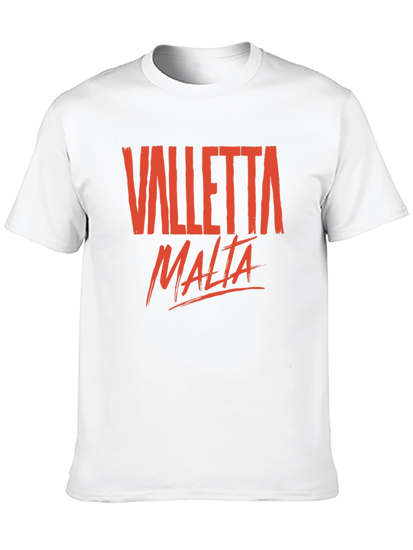 Valletta Malta Graphic T-Shirt - Casual Crew Neck Tee