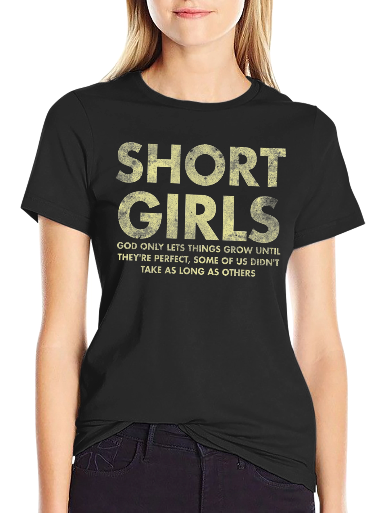 Short Girls Graphic Tee - Perfect Humor T-Shirt