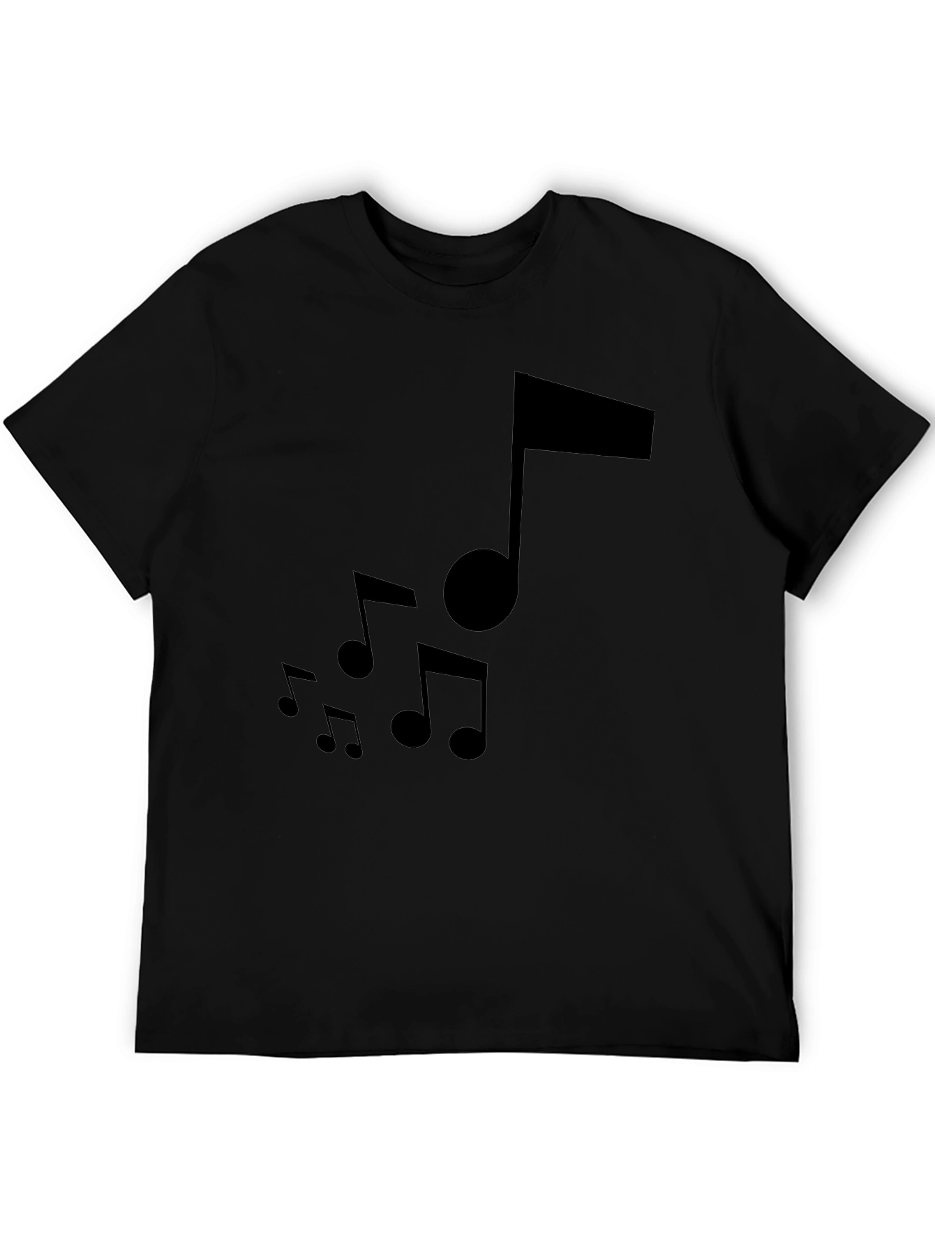 Musical Note Black T-Shirt - Stylish Graphic Tee
