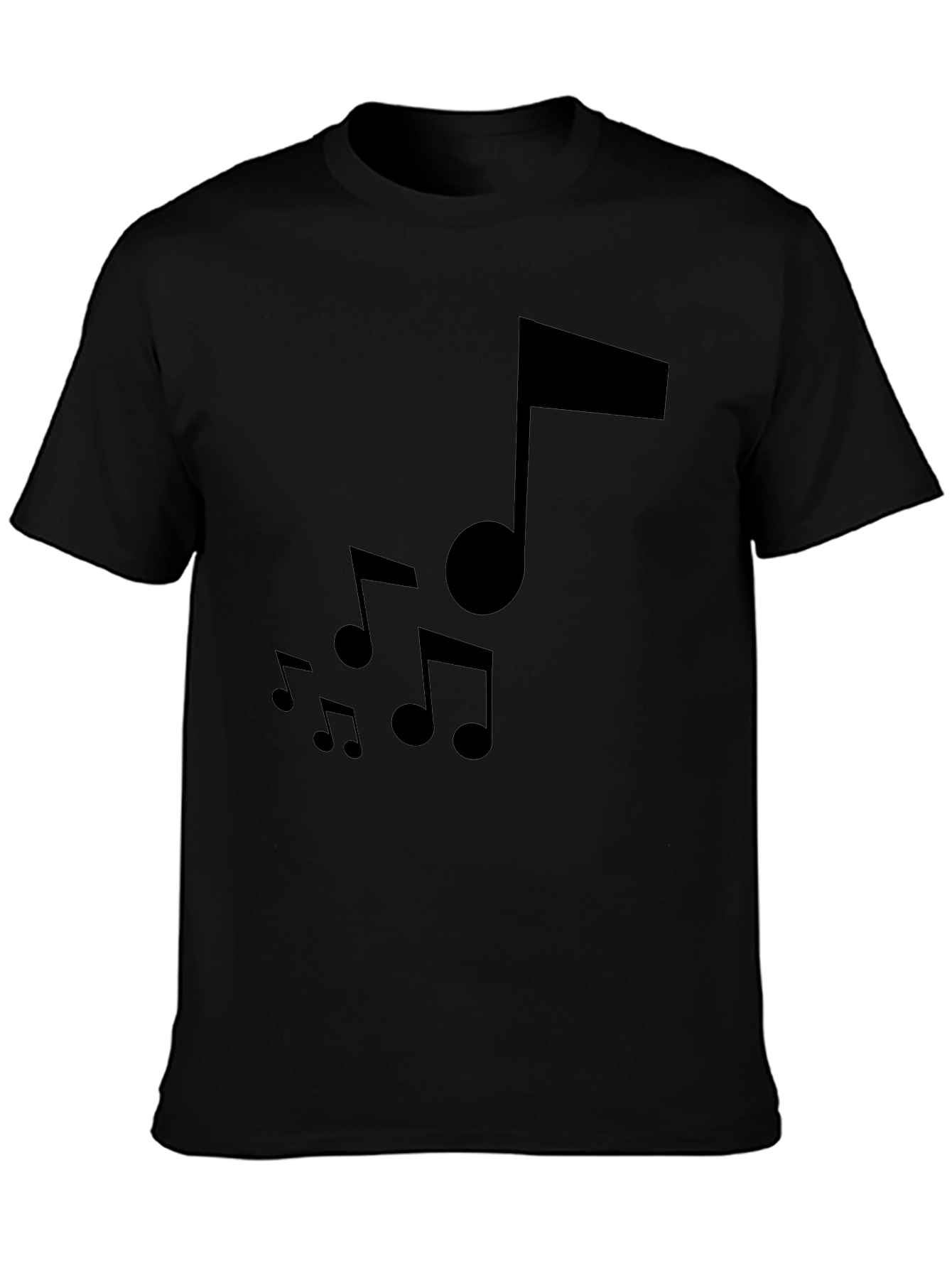 Musical Note Black T-Shirt - Stylish Graphic Tee