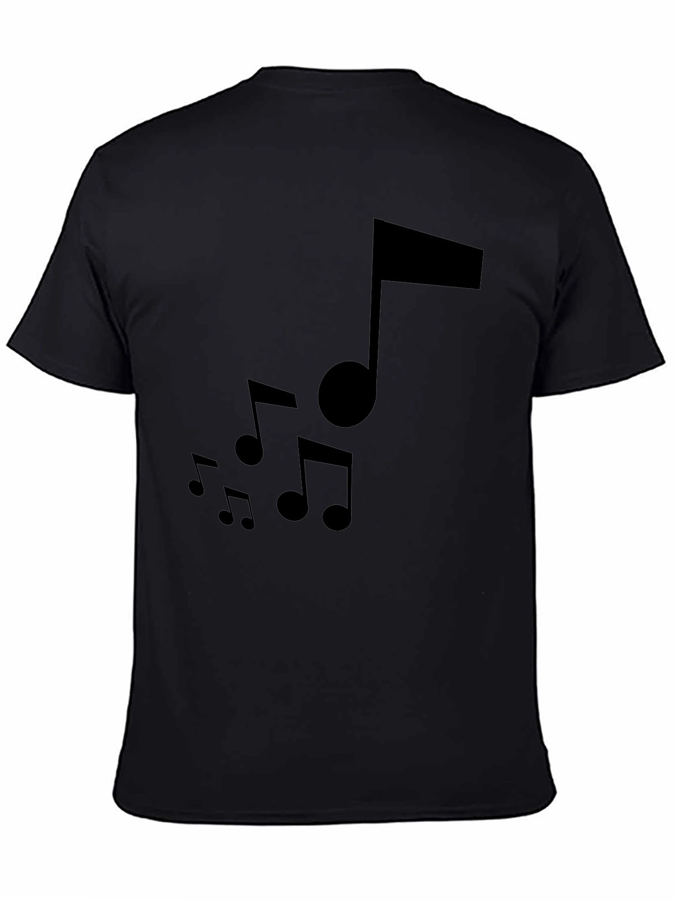 Musical Note Black T-Shirt - Stylish Graphic Tee