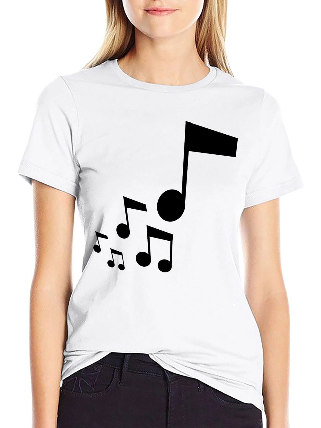 Musical Note Black T-Shirt - Stylish Graphic Tee