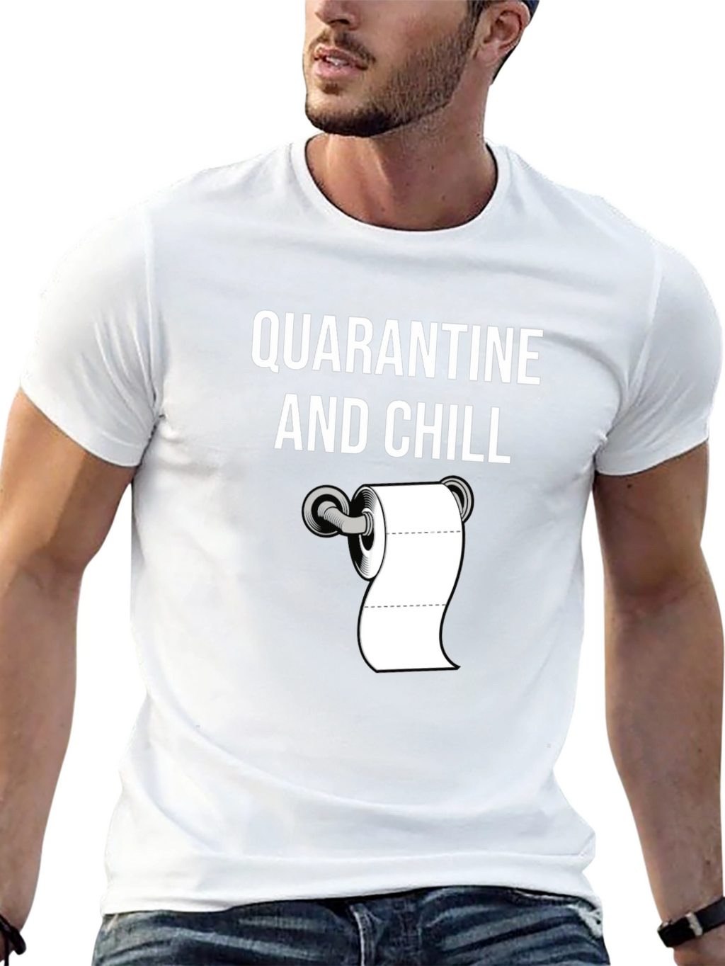 Quarantine and Chill T-Shirt Novelty Humor Tee