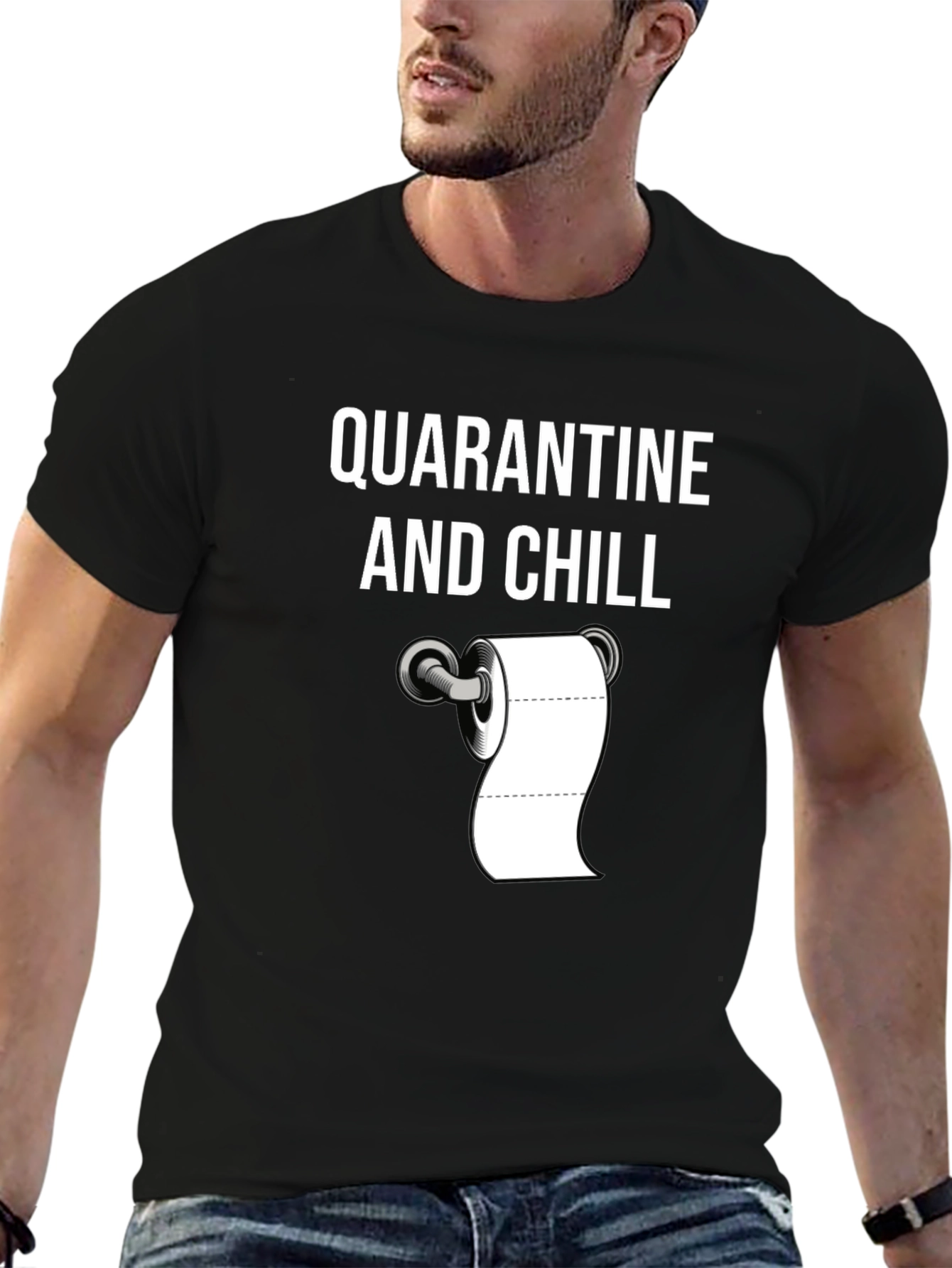 Quarantine and Chill T-Shirt Novelty Humor Tee