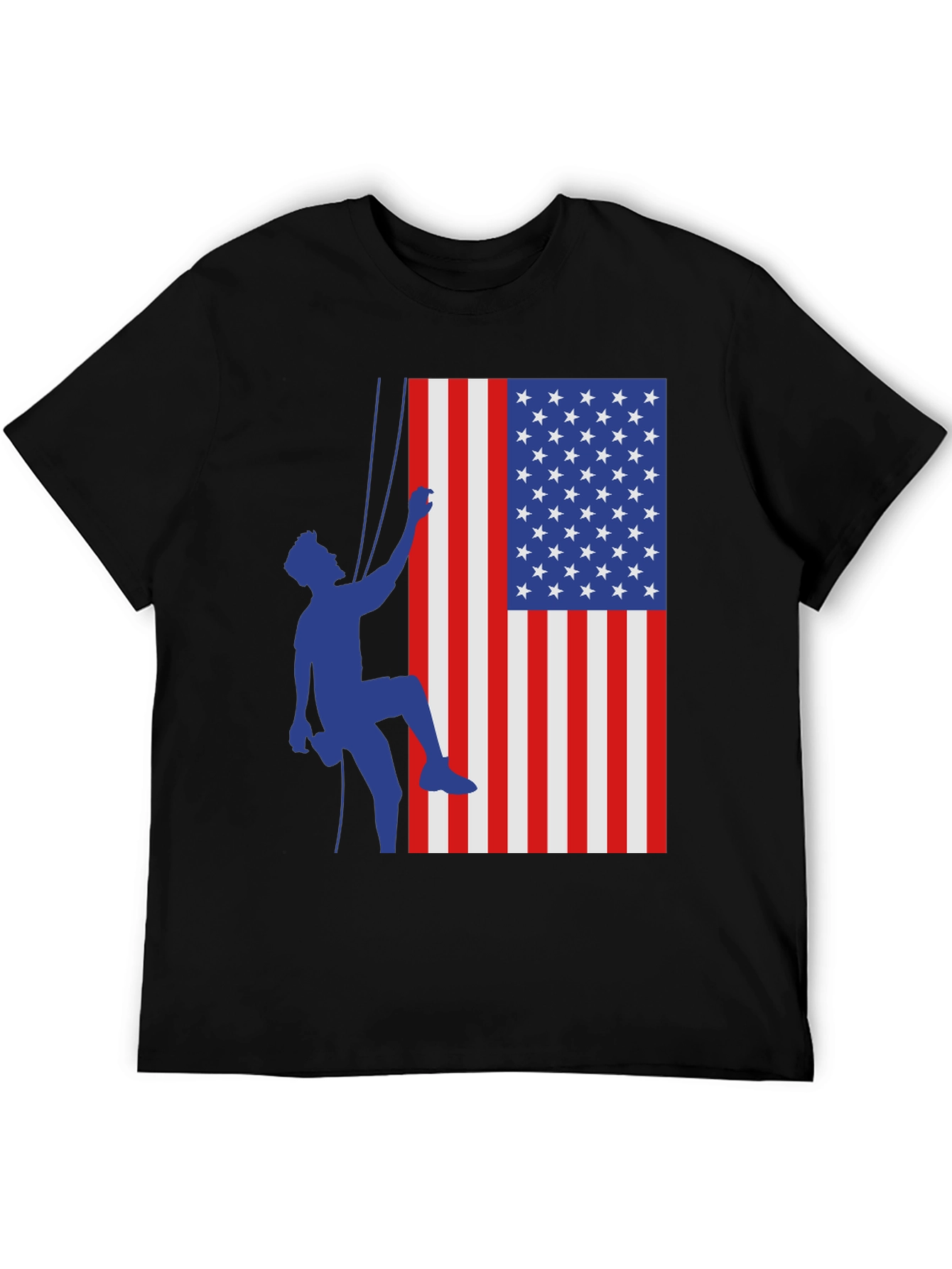 USA Climbing Patriotic Graphic Tee
