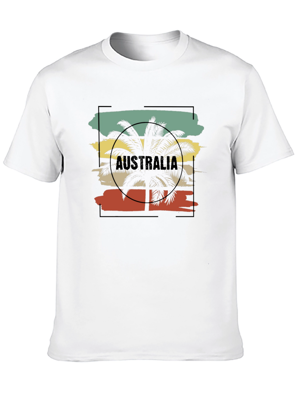 Australia Palm Tree Graphic T-Shirt