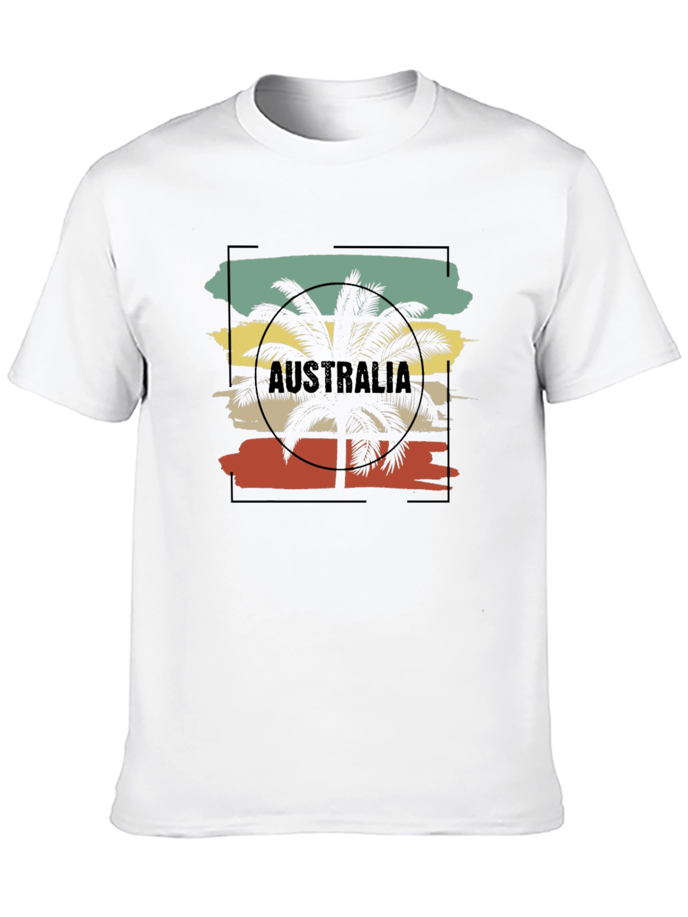 Australia Palm Tree Graphic T-Shirt