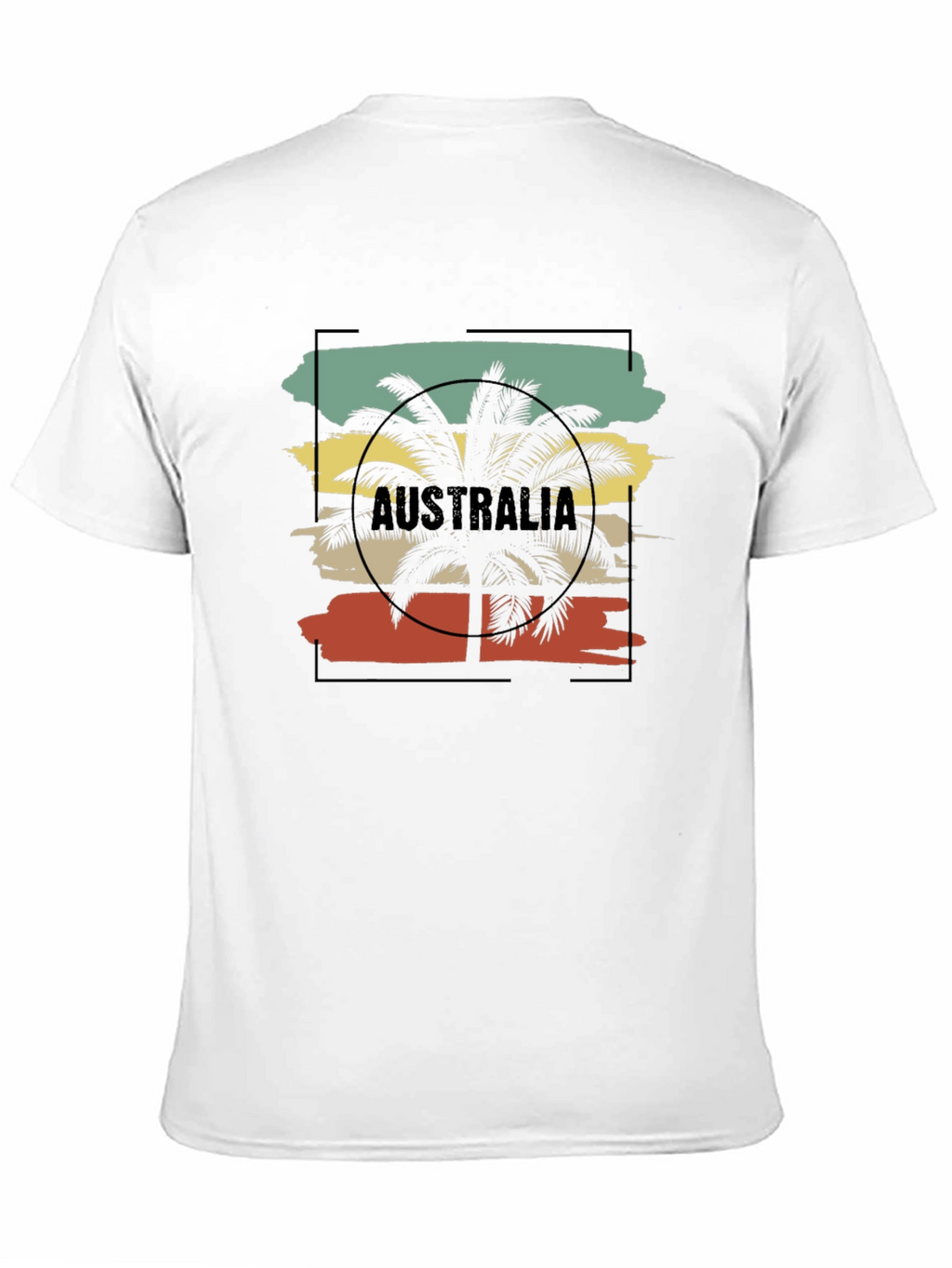 Australia Palm Tree Graphic T-Shirt