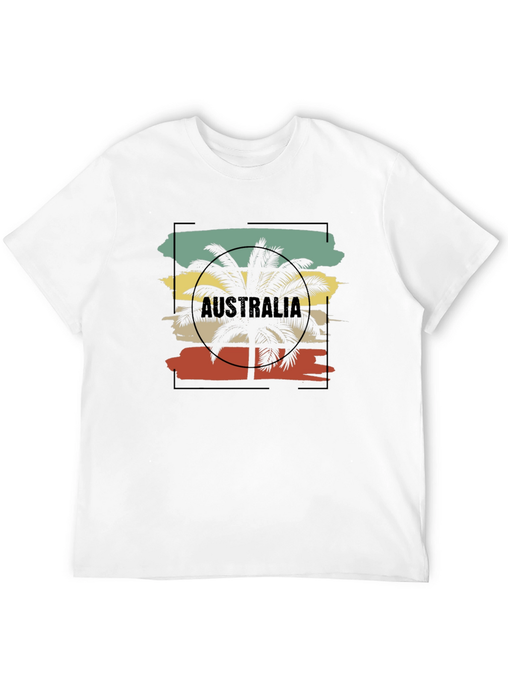 Australia Palm Tree Graphic T-Shirt