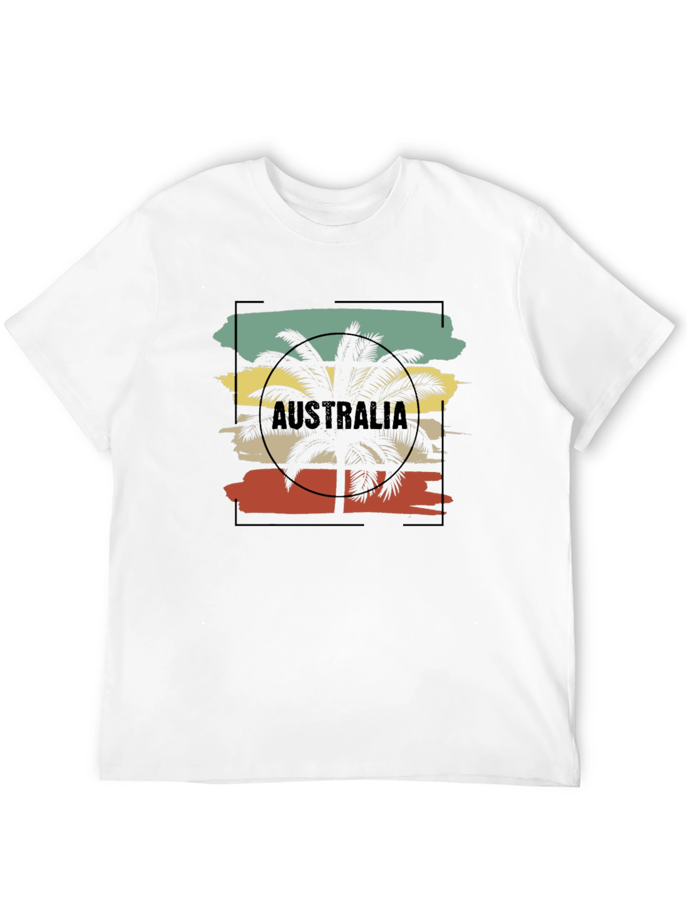 Australia Palm Tree Graphic T-Shirt