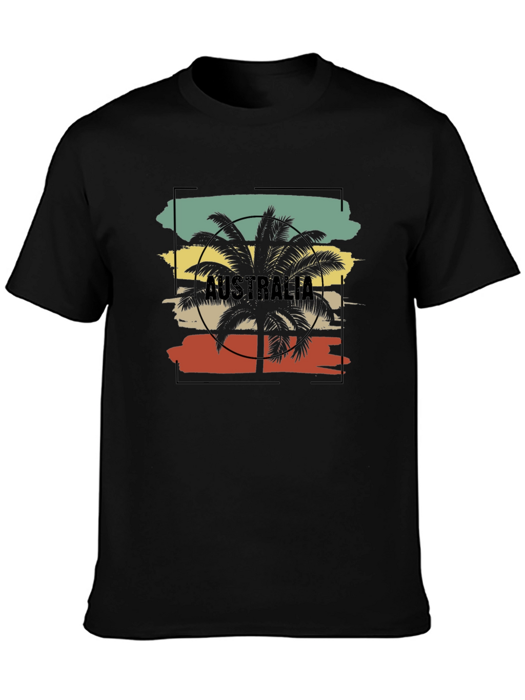 Australia Palm Tree Graphic T-Shirt