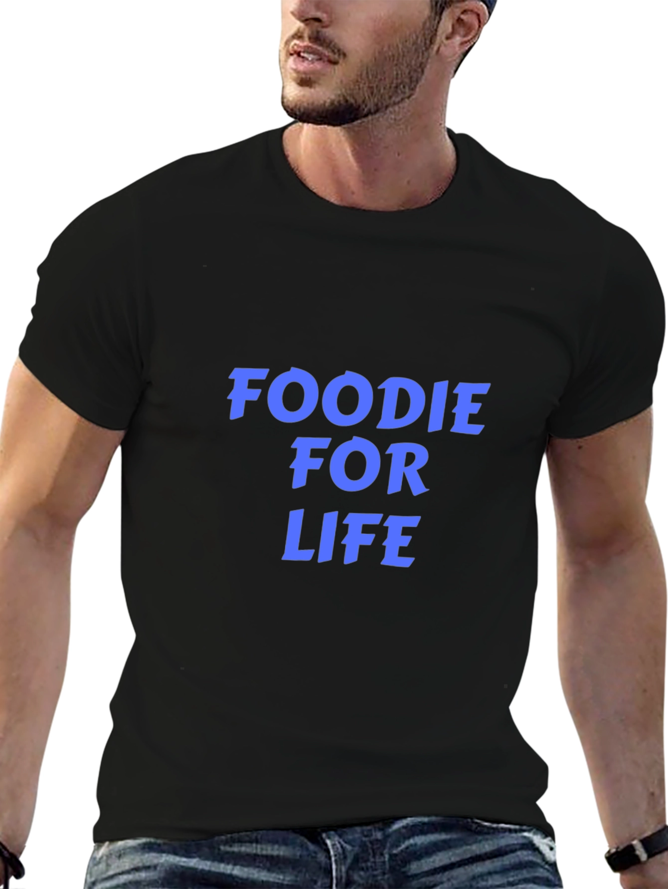 Foodie For Life Graphic Tee - Stylish Comfort