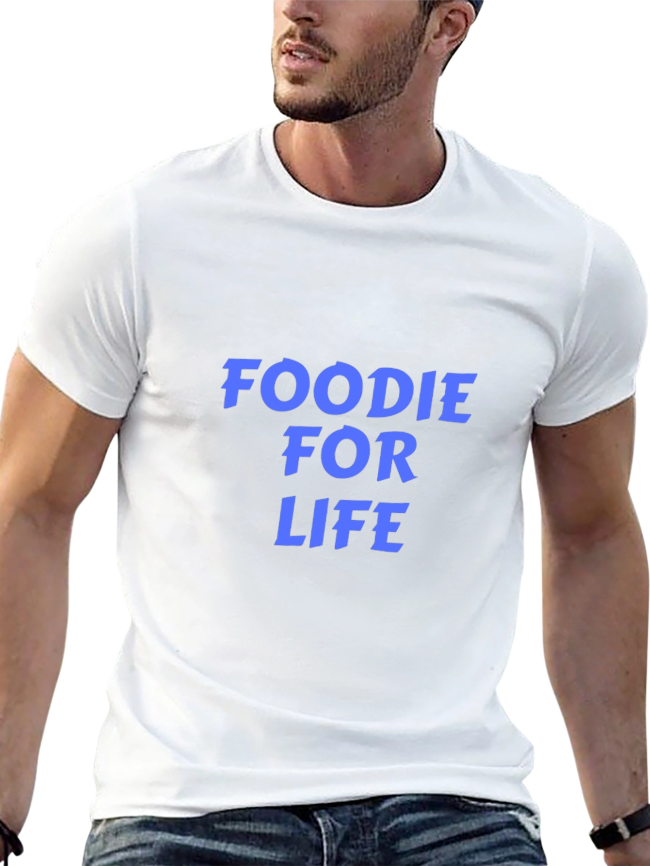 Foodie For Life Graphic Tee - Stylish Comfort