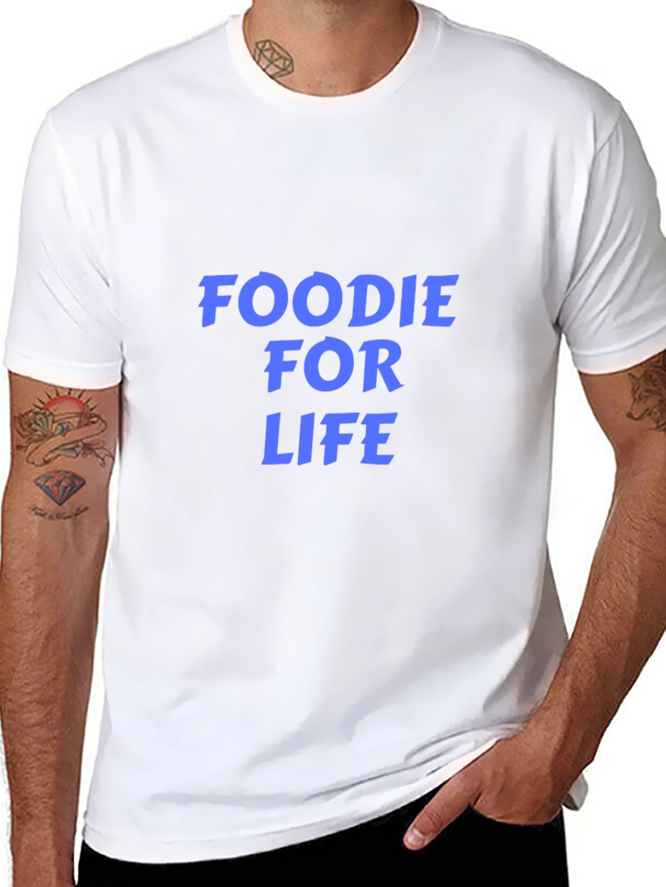 Foodie For Life Graphic Tee - Stylish Comfort