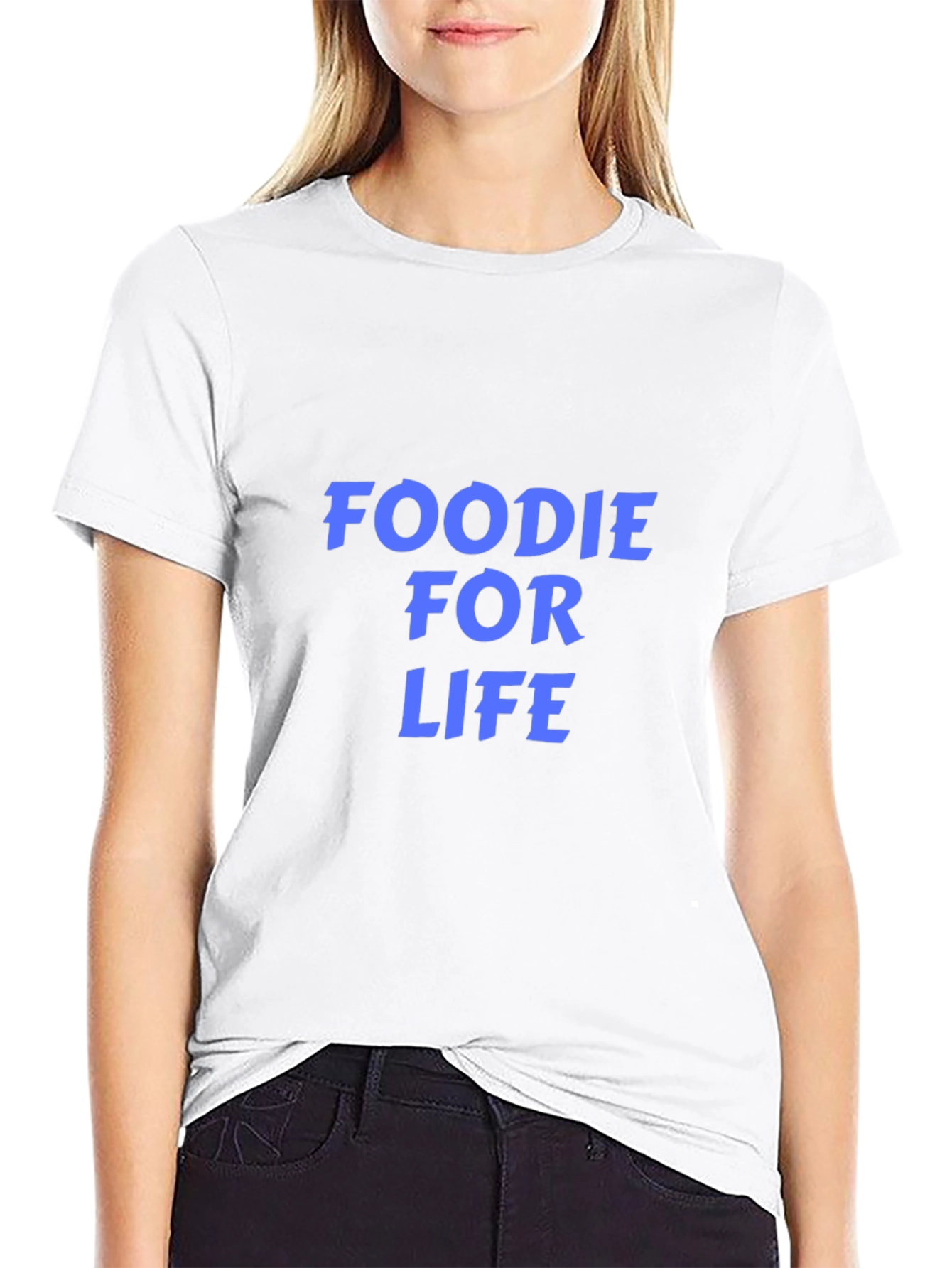 Foodie For Life Graphic Tee - Stylish Comfort