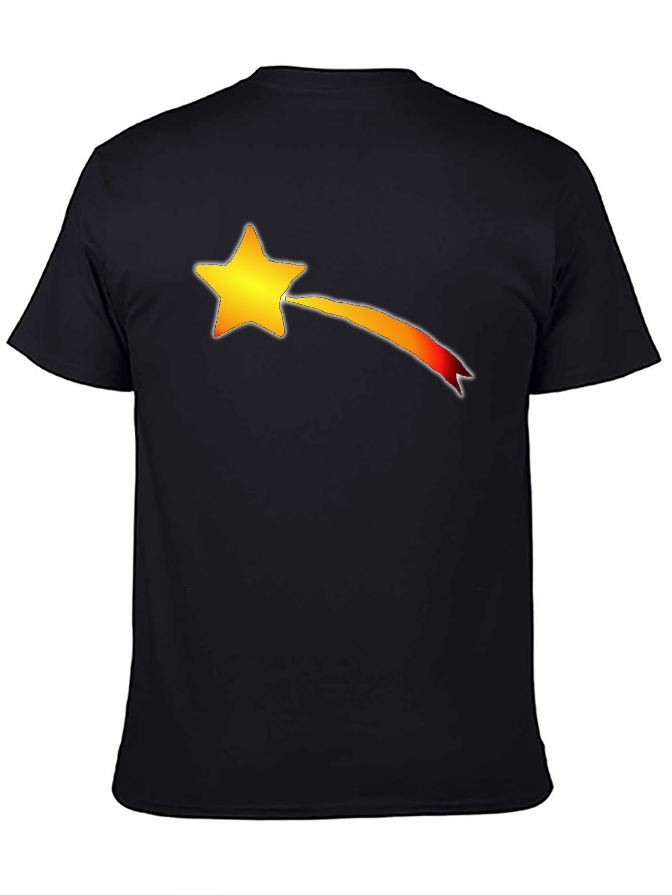 Shooting Star Graphic T-Shirt - Black