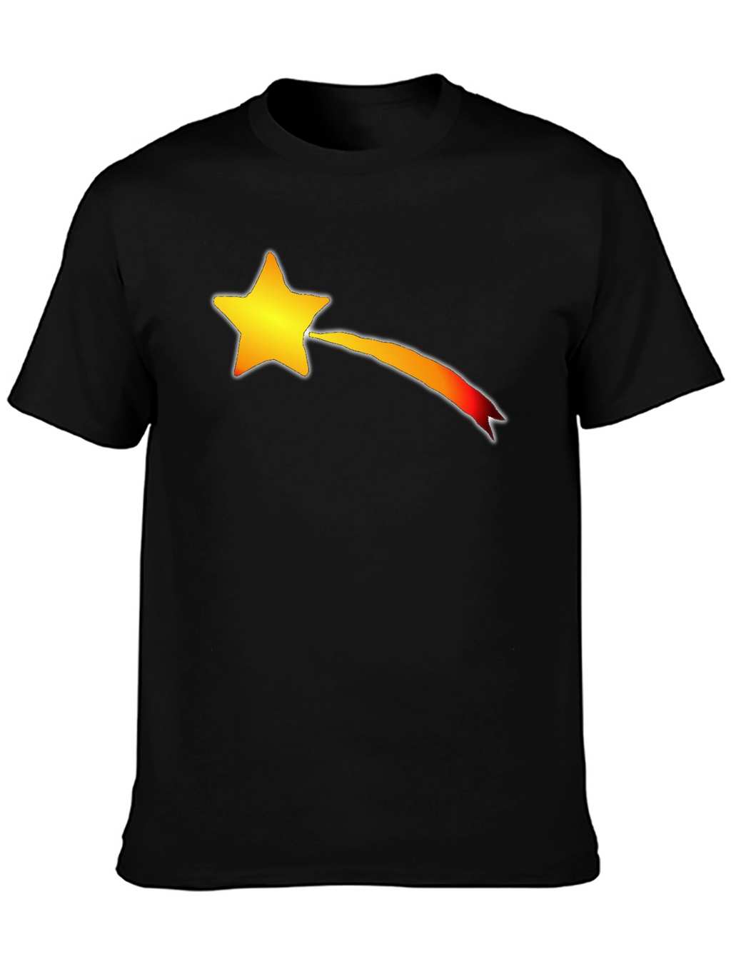 Shooting Star Graphic T-Shirt - Black