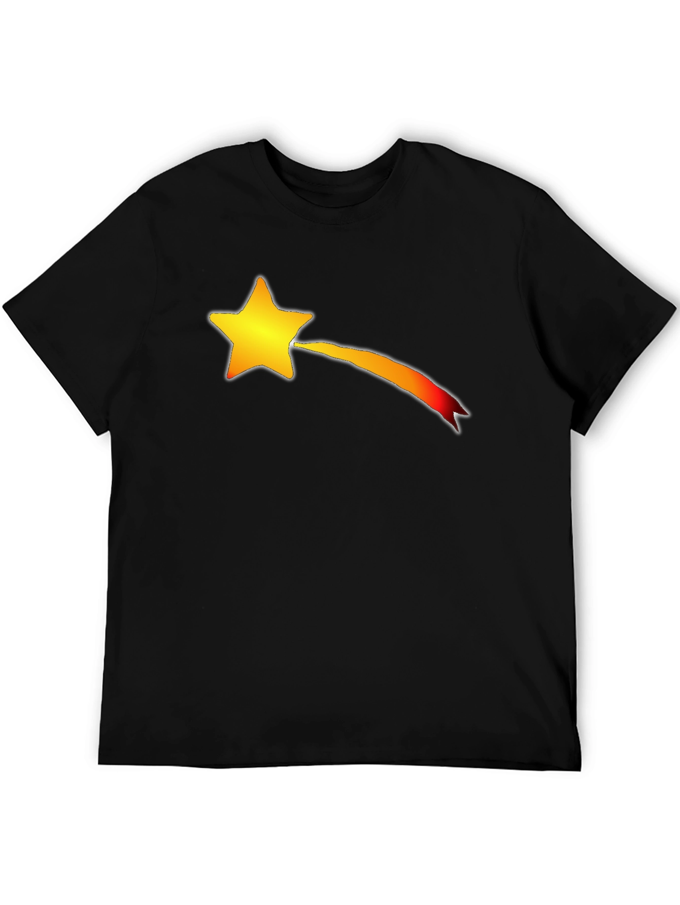 Shooting Star Graphic T-Shirt - Black