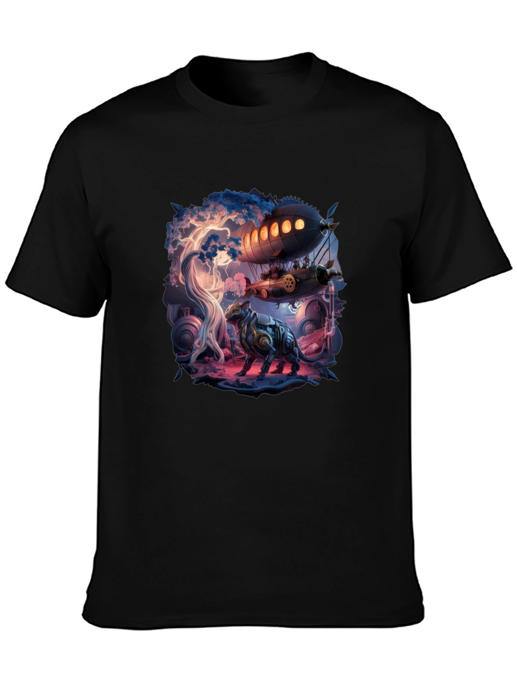 Steampunk Fantasy Art Graphic Tee
