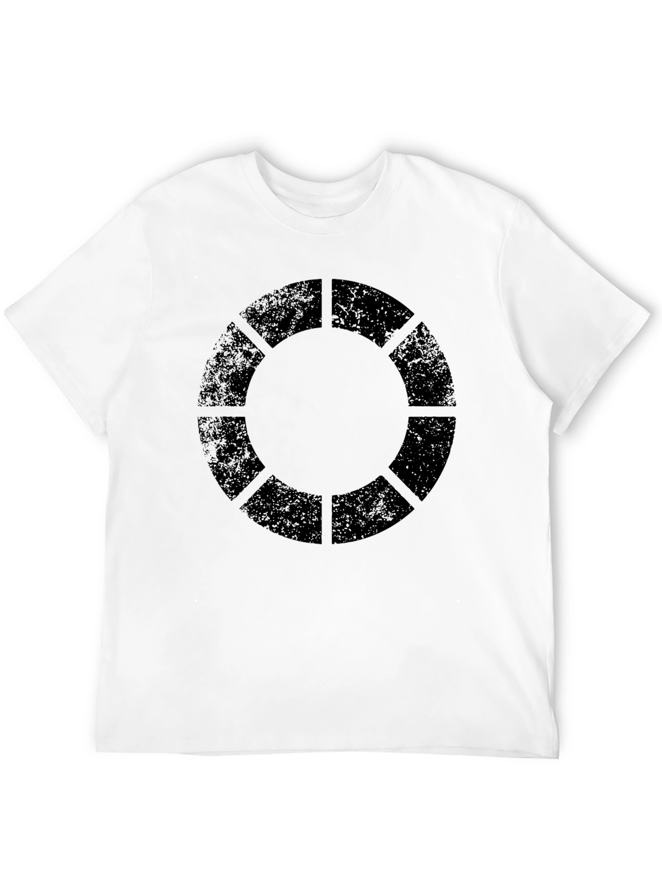 Geometric Circle Graphic Black T-Shirt