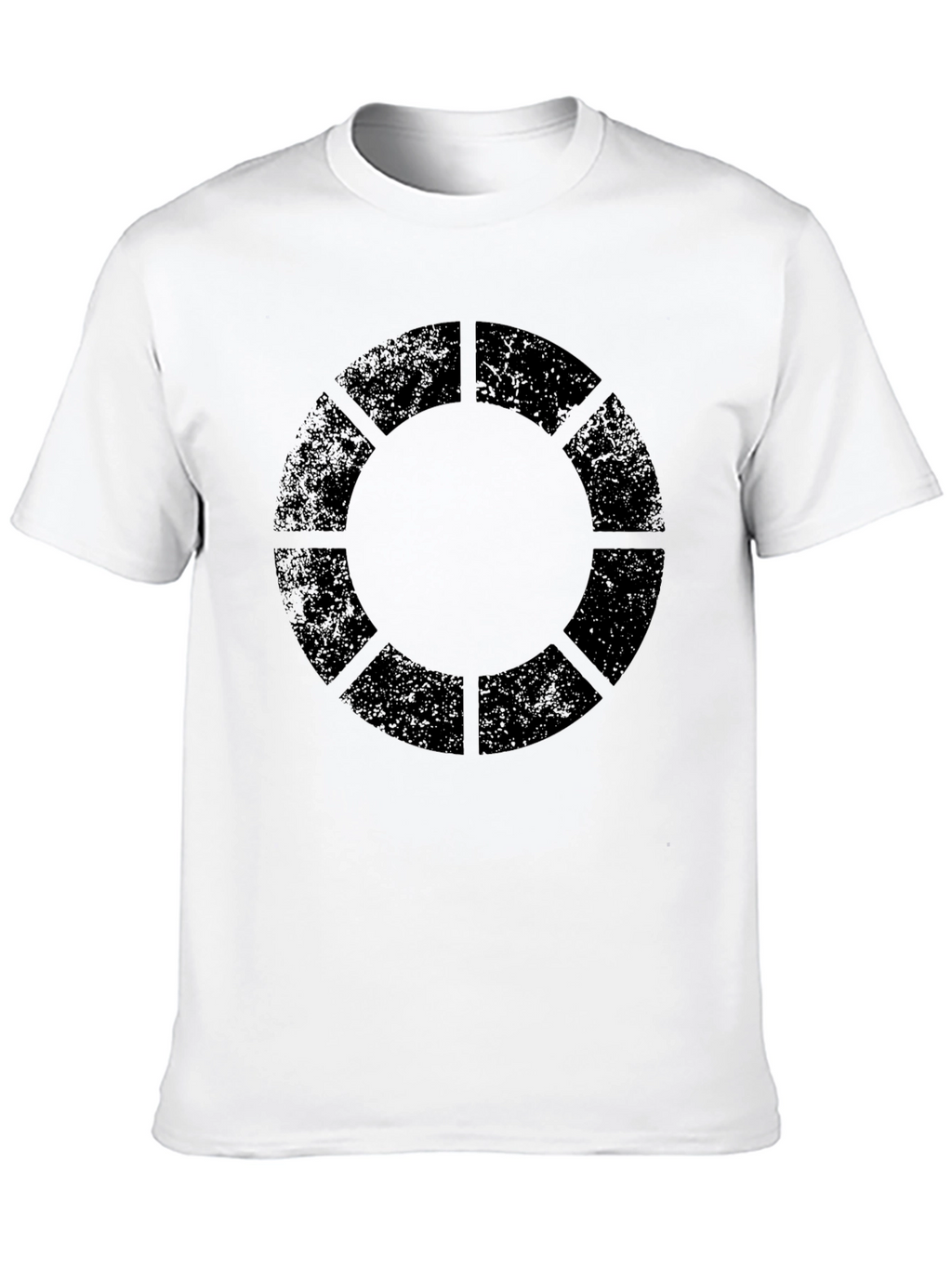 Geometric Circle Graphic Black T-Shirt