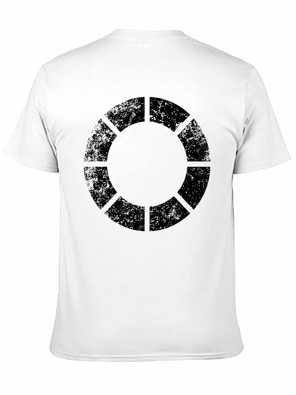 Geometric Circle Graphic Black T-Shirt