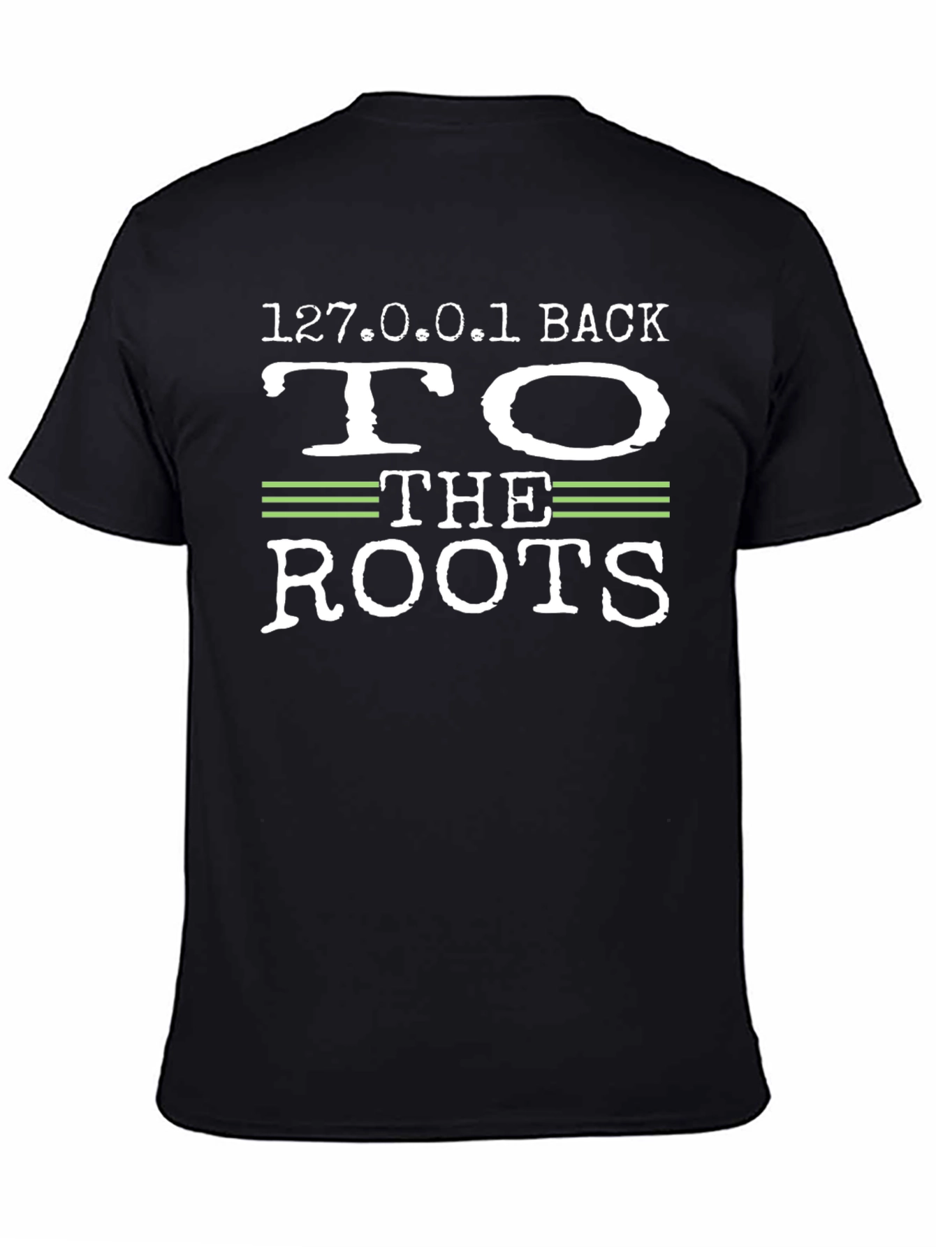 127.0.0.1 Back to the Roots Black T-Shirt