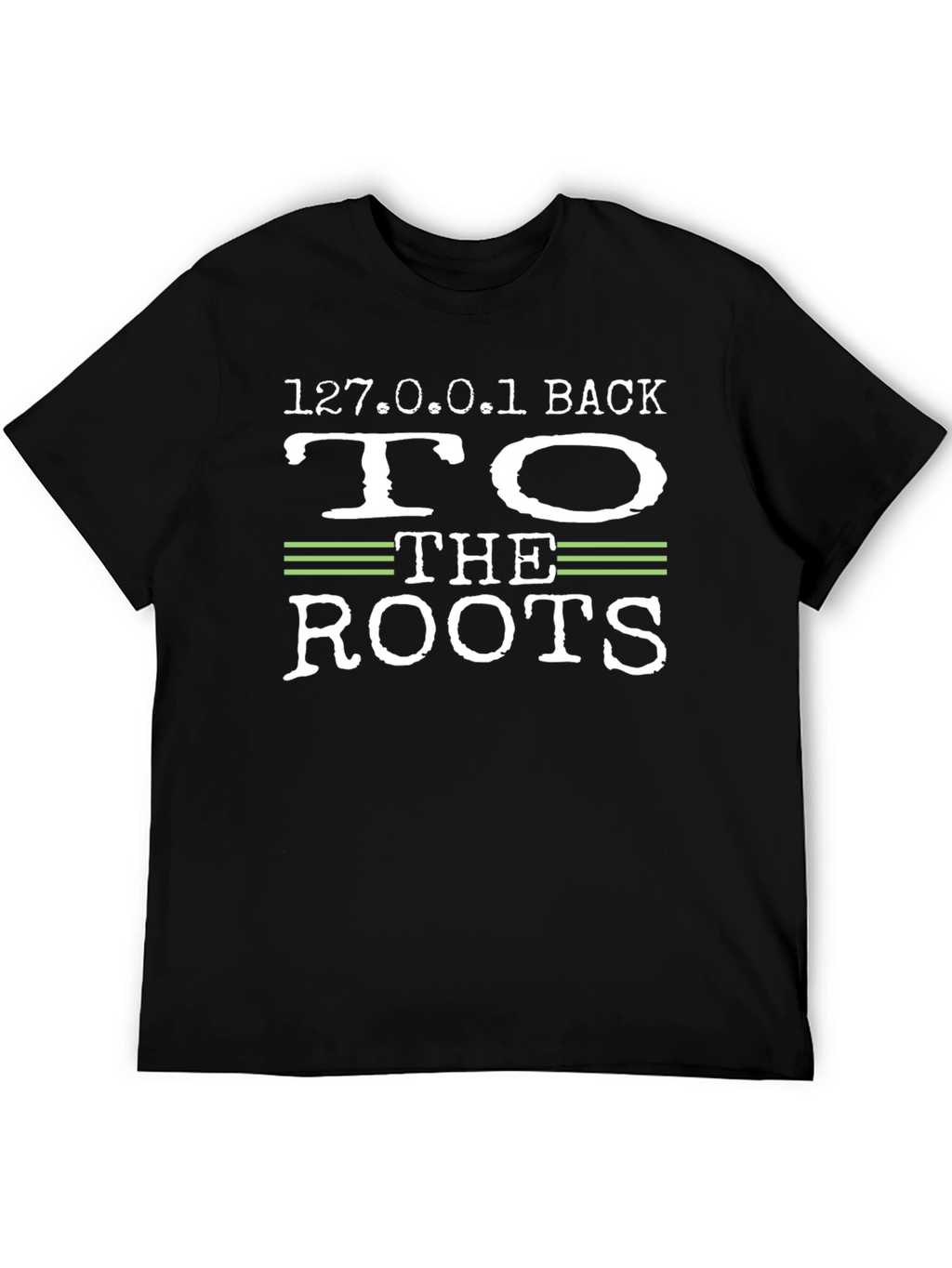 127.0.0.1 Back to the Roots Black T-Shirt