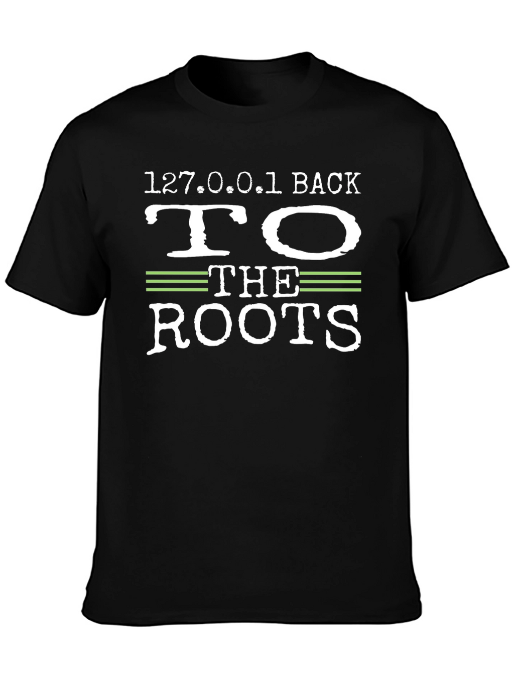 127.0.0.1 Back to the Roots Black T-Shirt