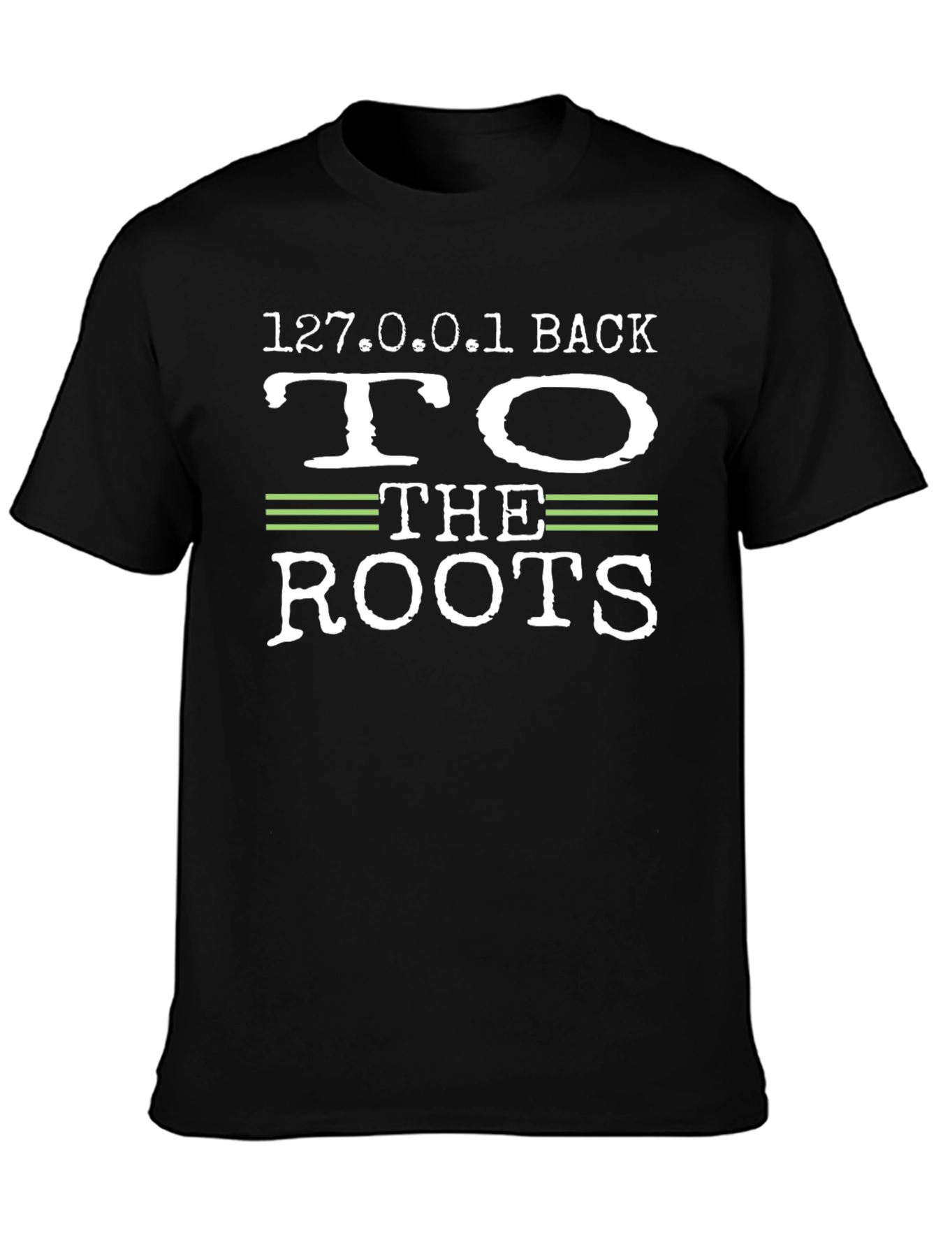 127.0.0.1 Back to the Roots Black T-Shirt