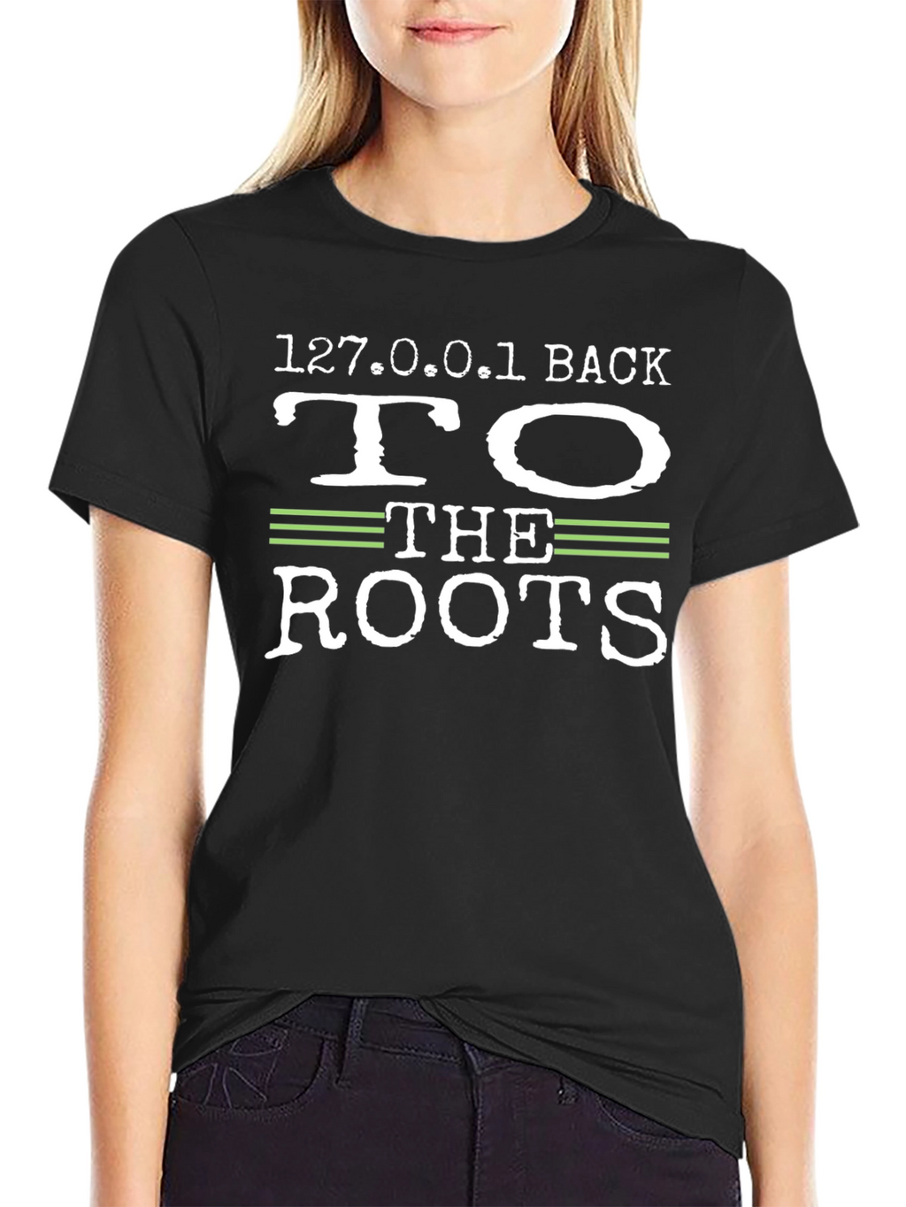 127.0.0.1 Back to the Roots Black T-Shirt