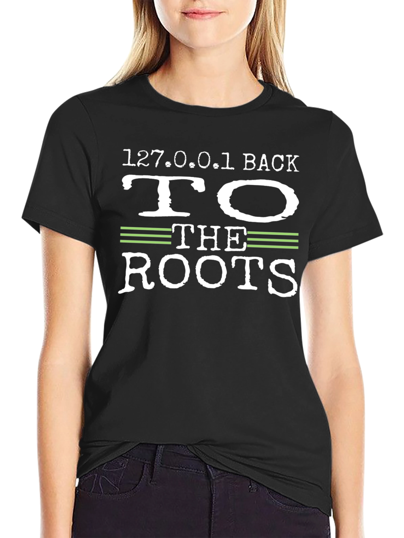 127.0.0.1 Back to the Roots Black T-Shirt