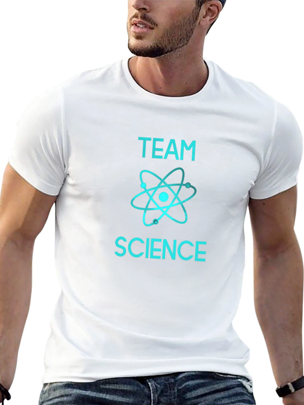 Team Science Graphic Tee - Cool Black T-Shirt