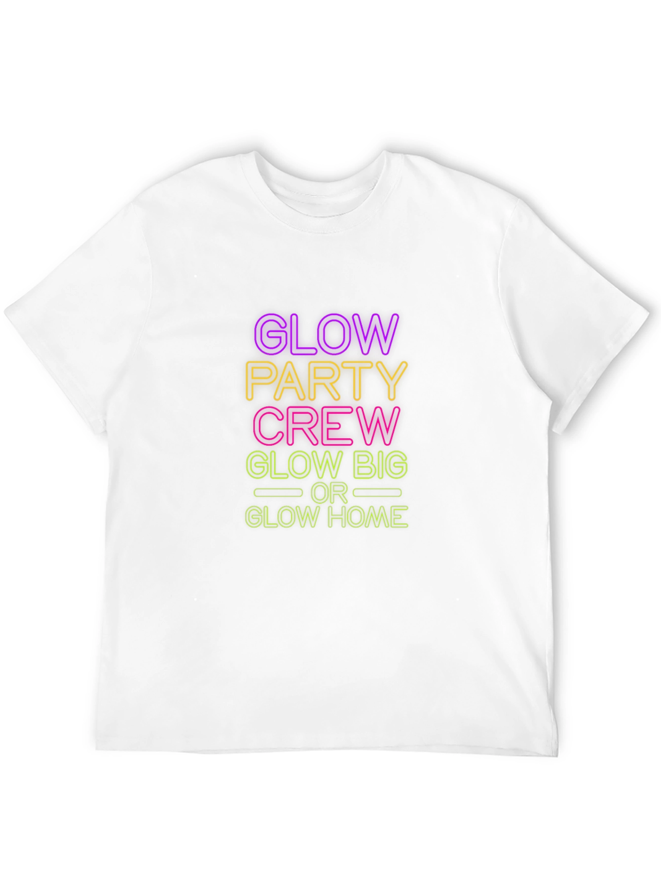 Glow Party Crew Black T-Shirt