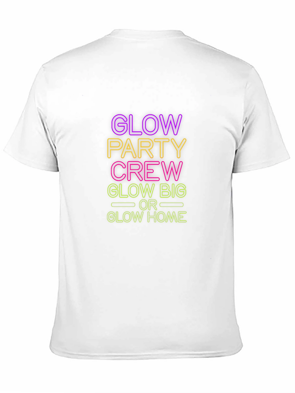 Glow Party Crew Black T-Shirt