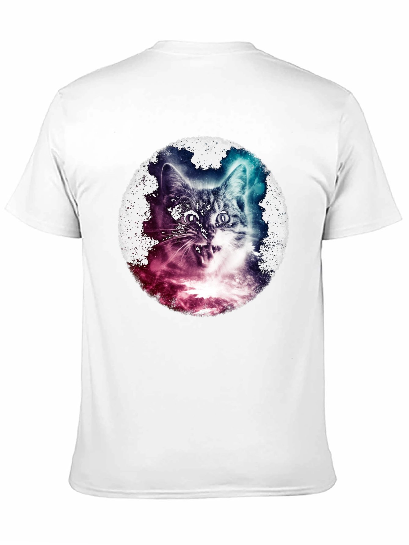 Cosmic Cat T-Shirt - Galaxy Feline Tee