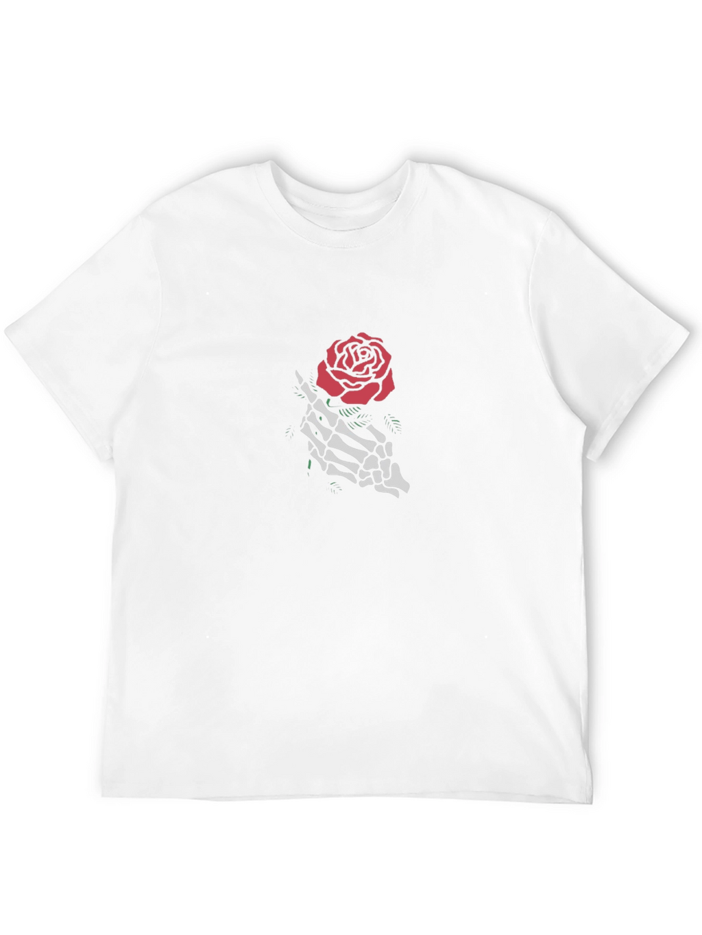 Skeleton Rose Graphic Tee - Black