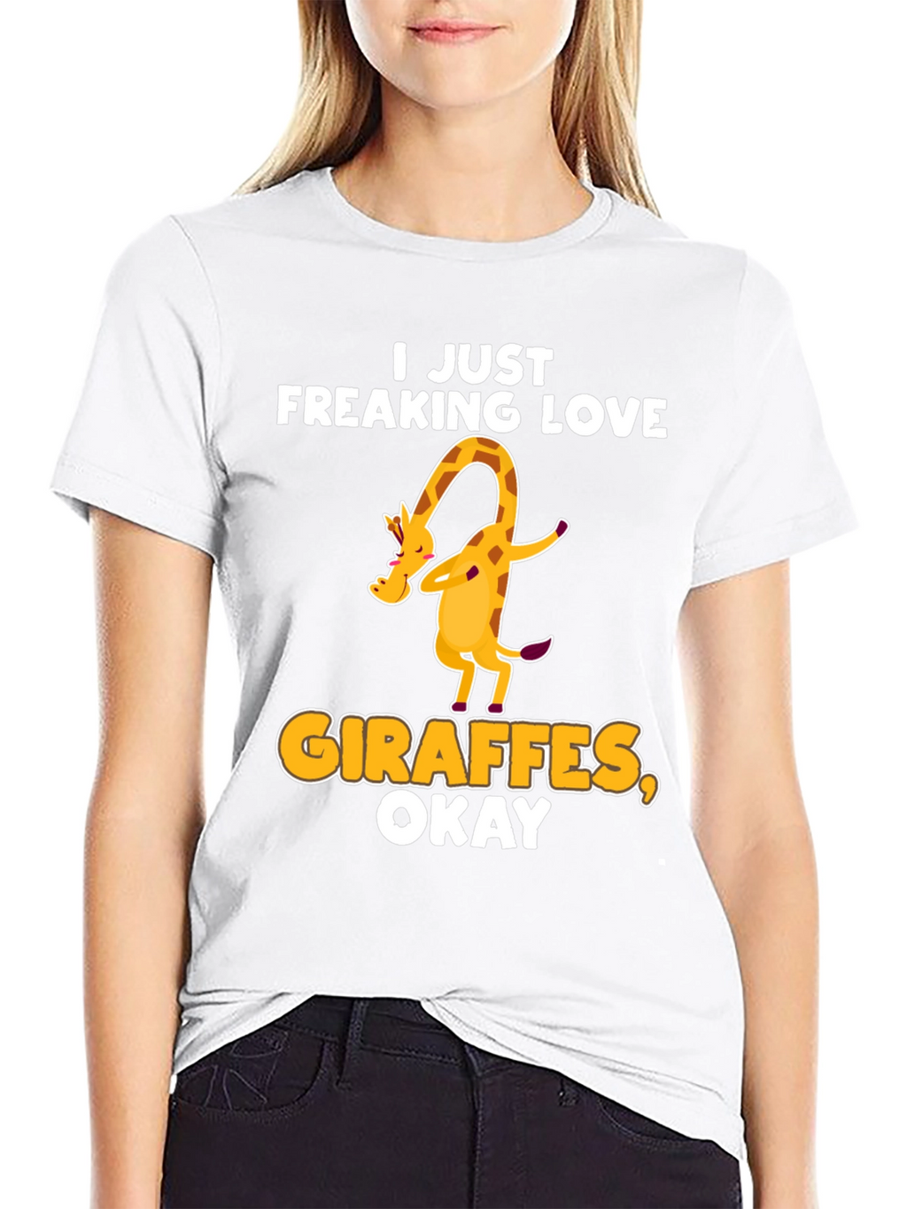 I Just Freaking Love Giraffes Okay! T-Shirt
